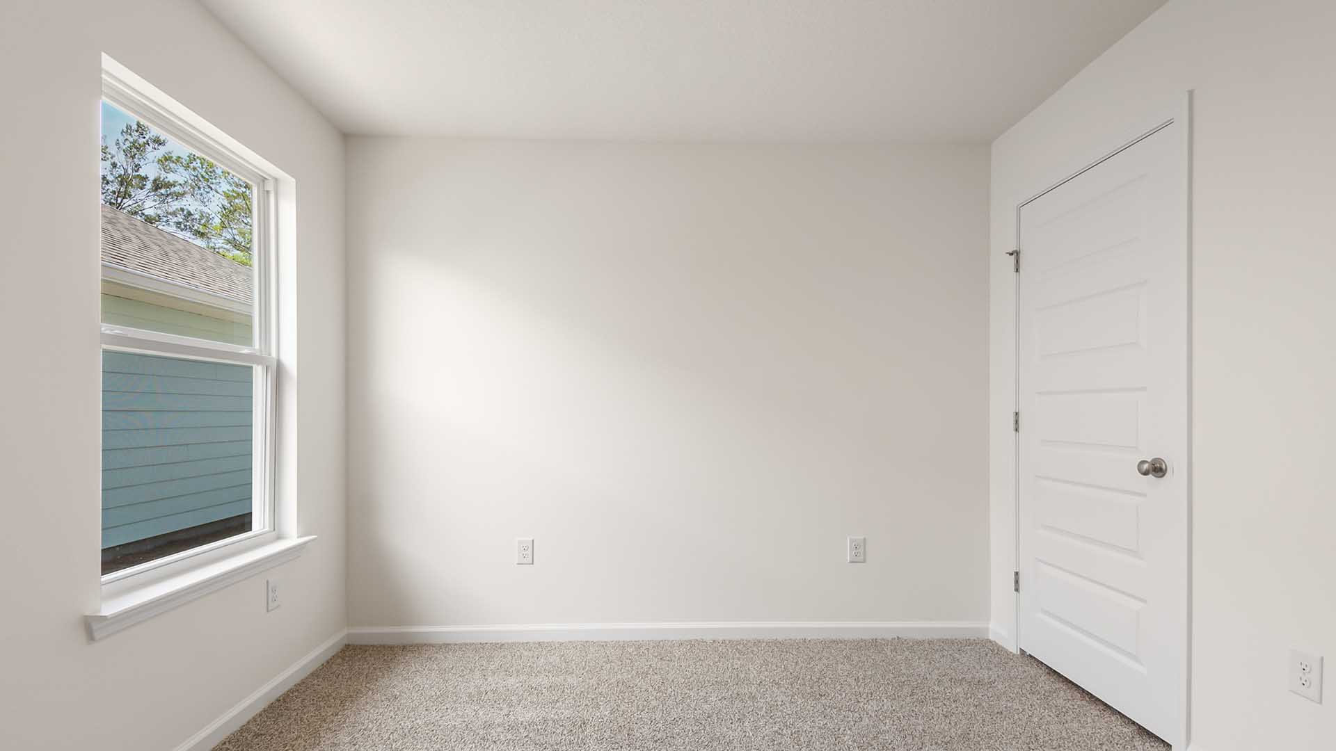 Bedroom three has ample closet space