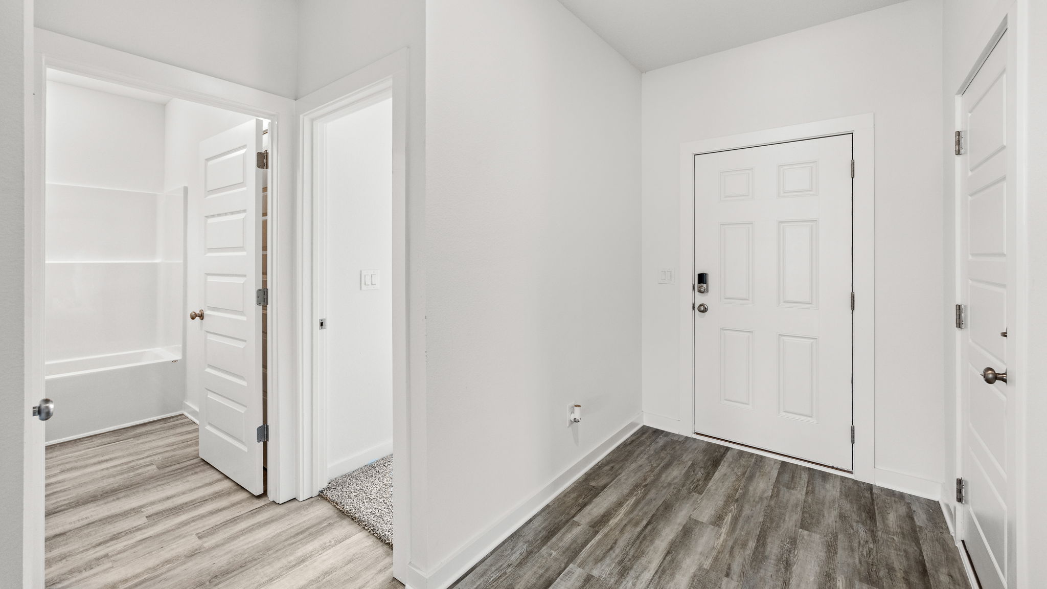 Guest bedroom two has ample closet space