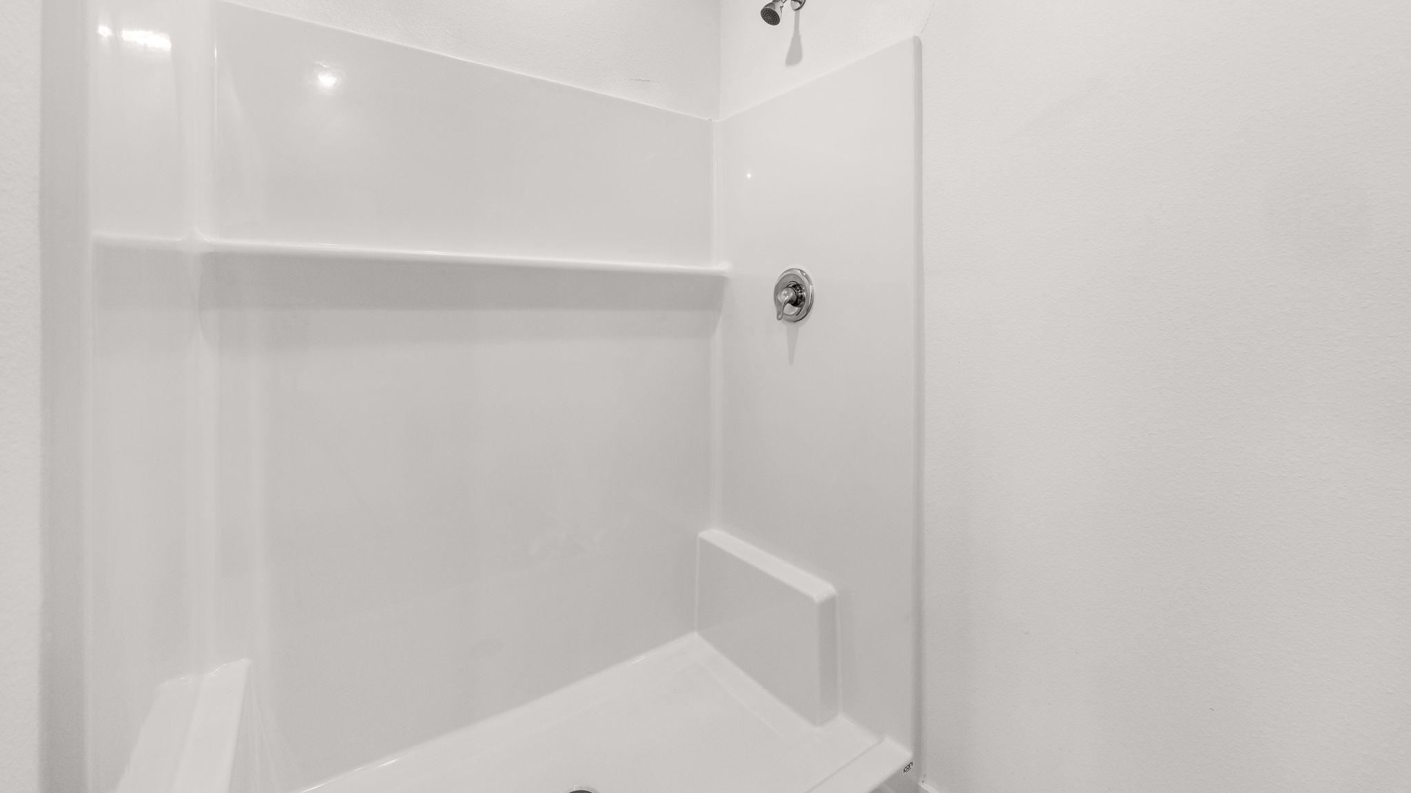 The shower is open and spacious