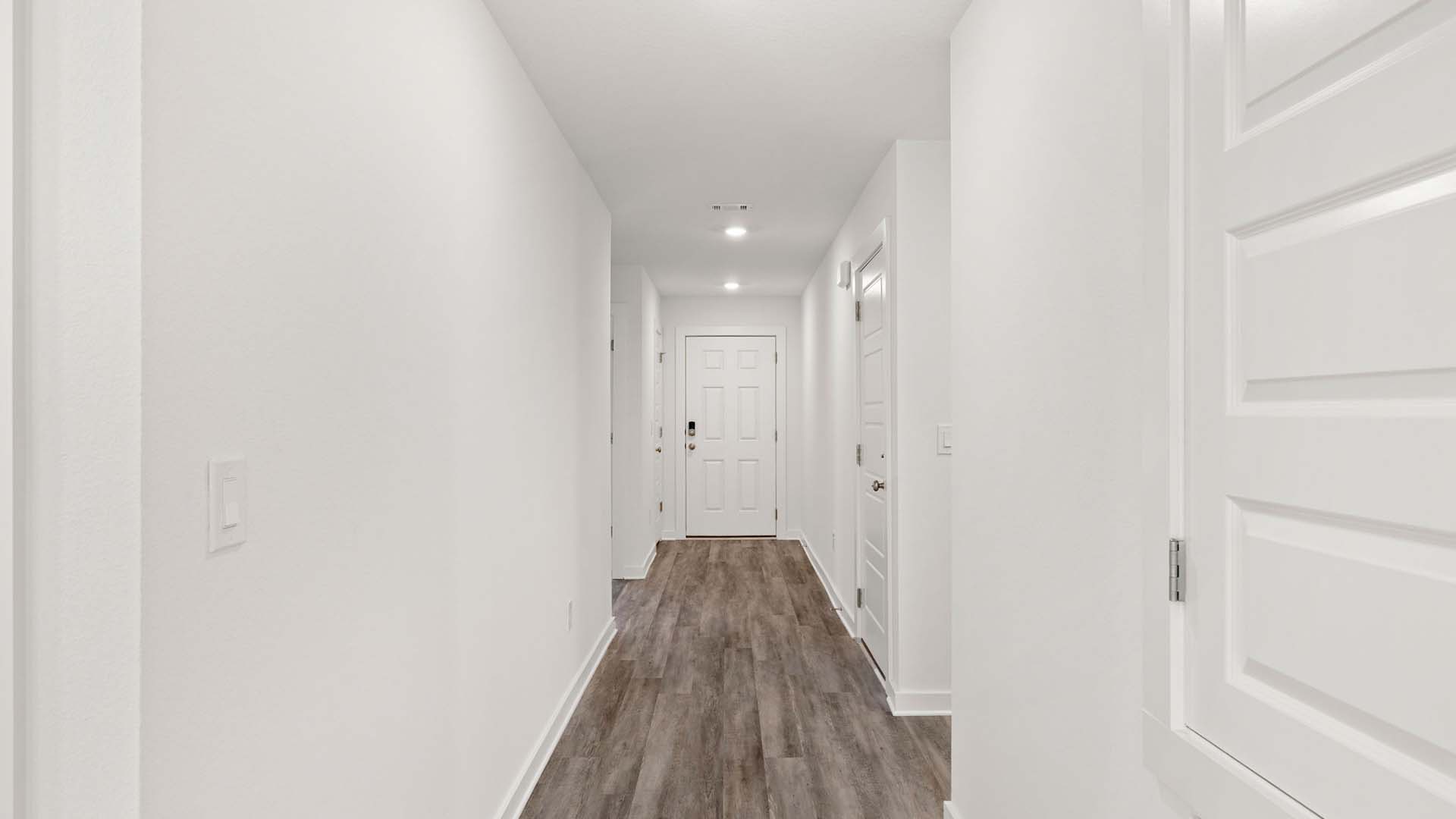 Entry hall has EVP flooring