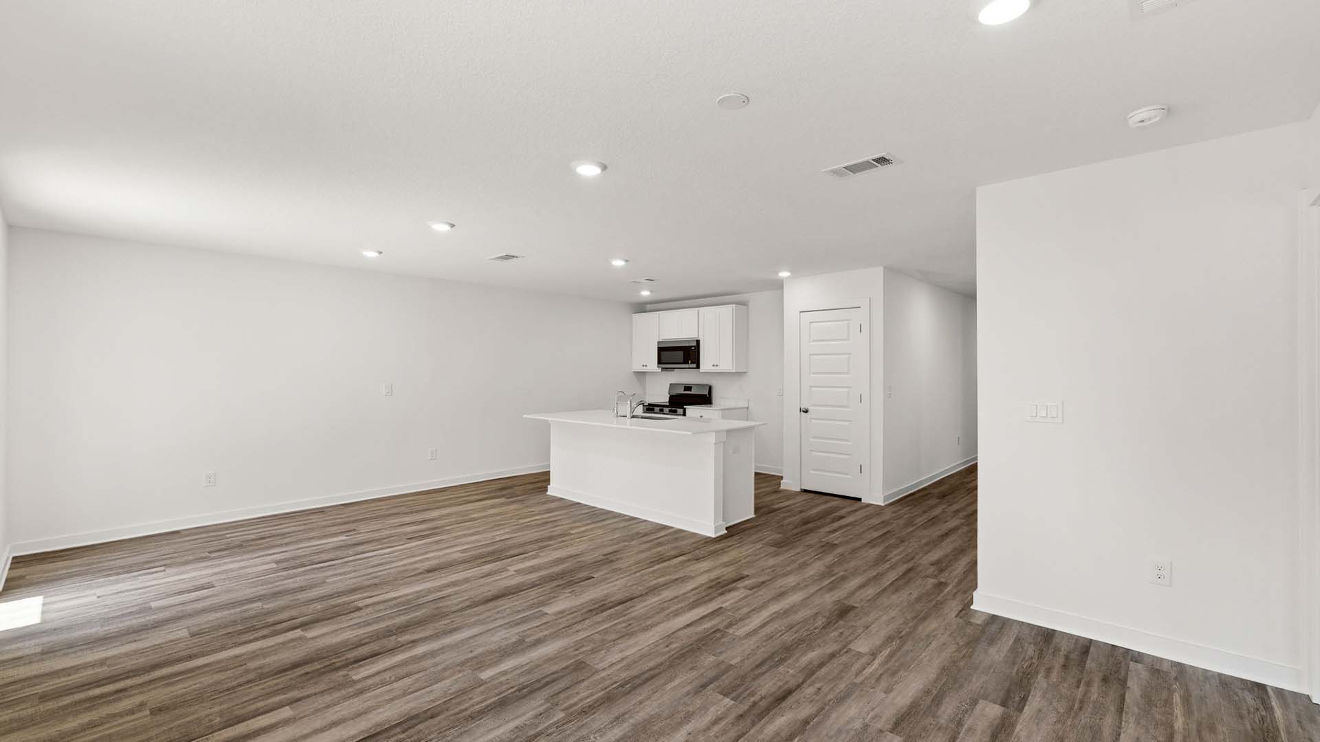 Spacious open concept