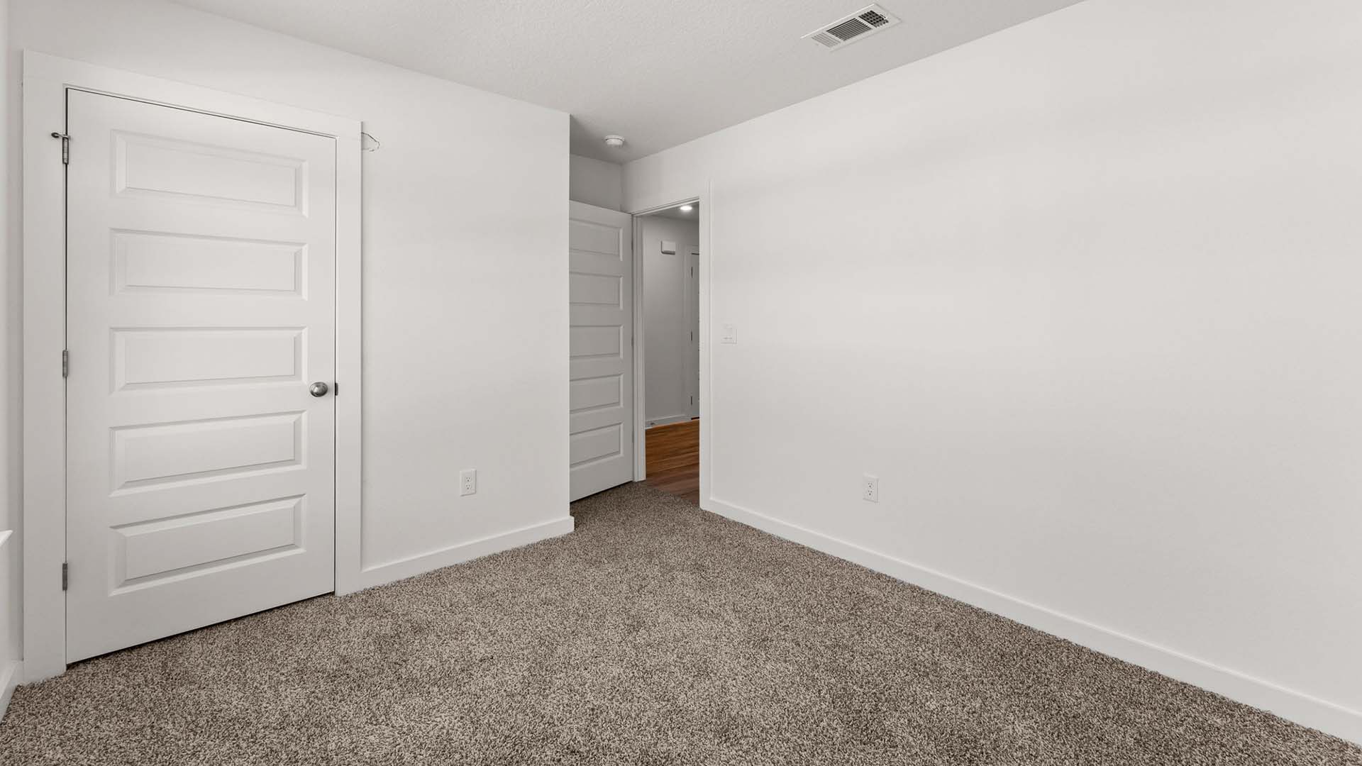 Guest bedroom with ample closet space