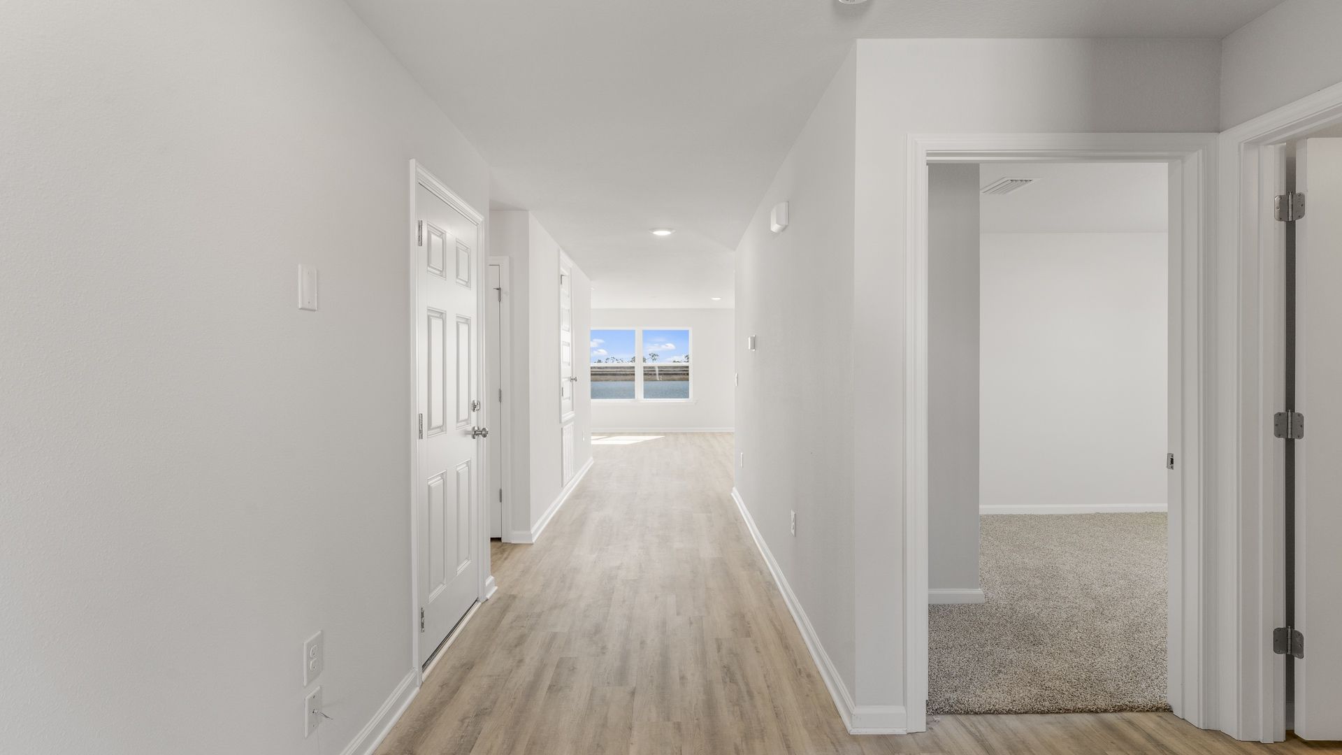Bright entry leading to the open concept living area