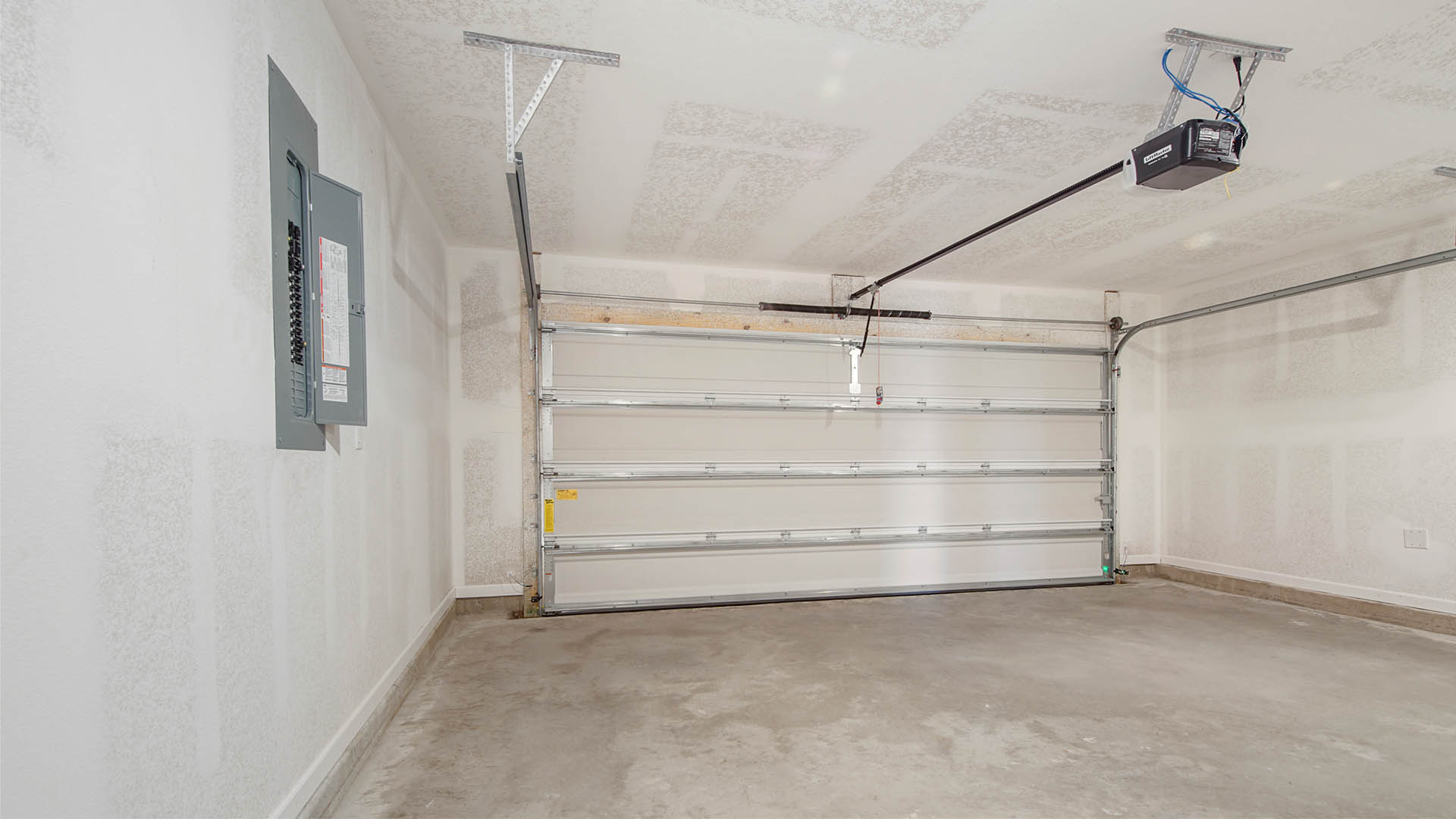 The Lakeside features a spacious two car garage.