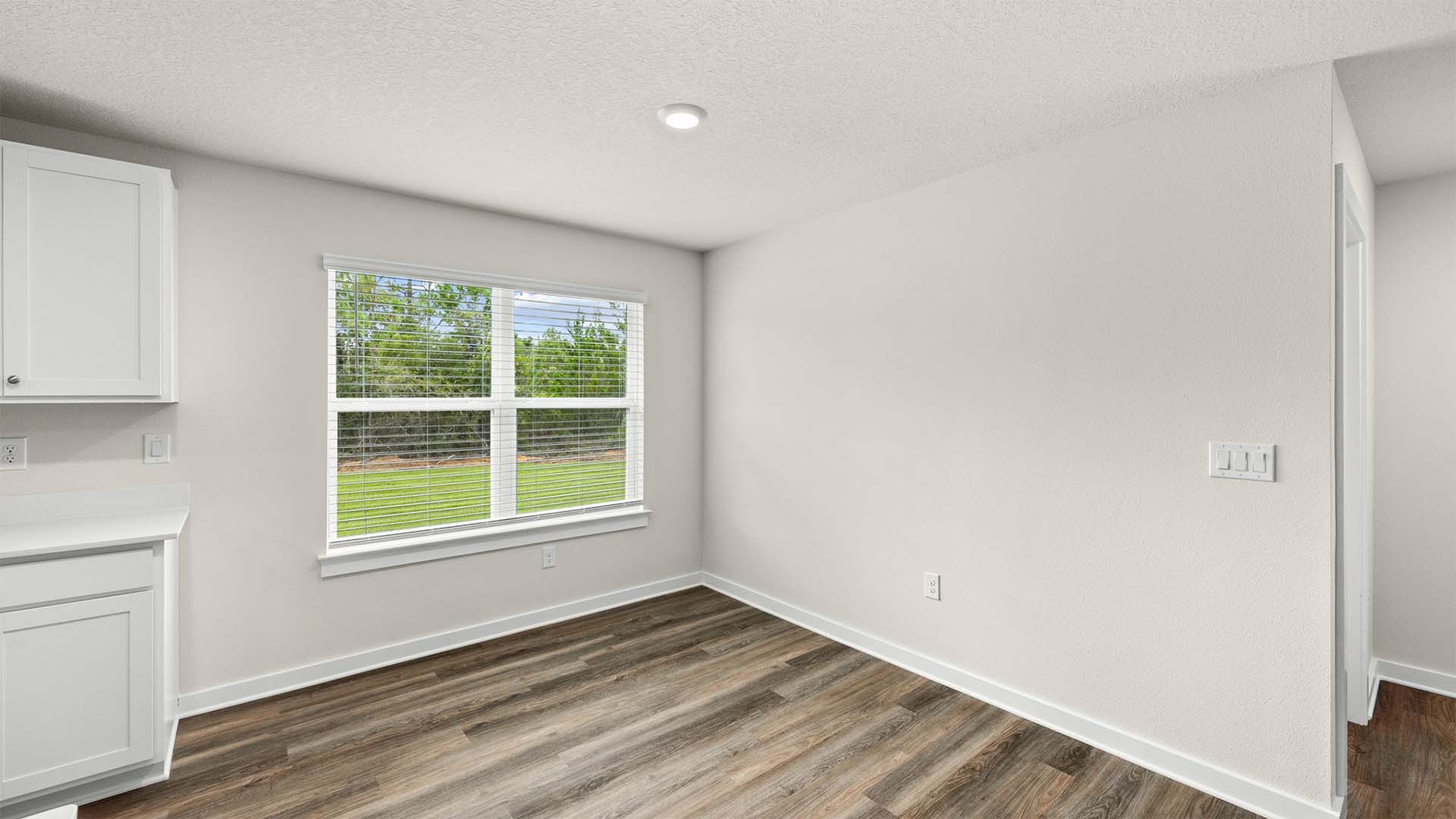 Dining area with shared bathroom and guest bedroom