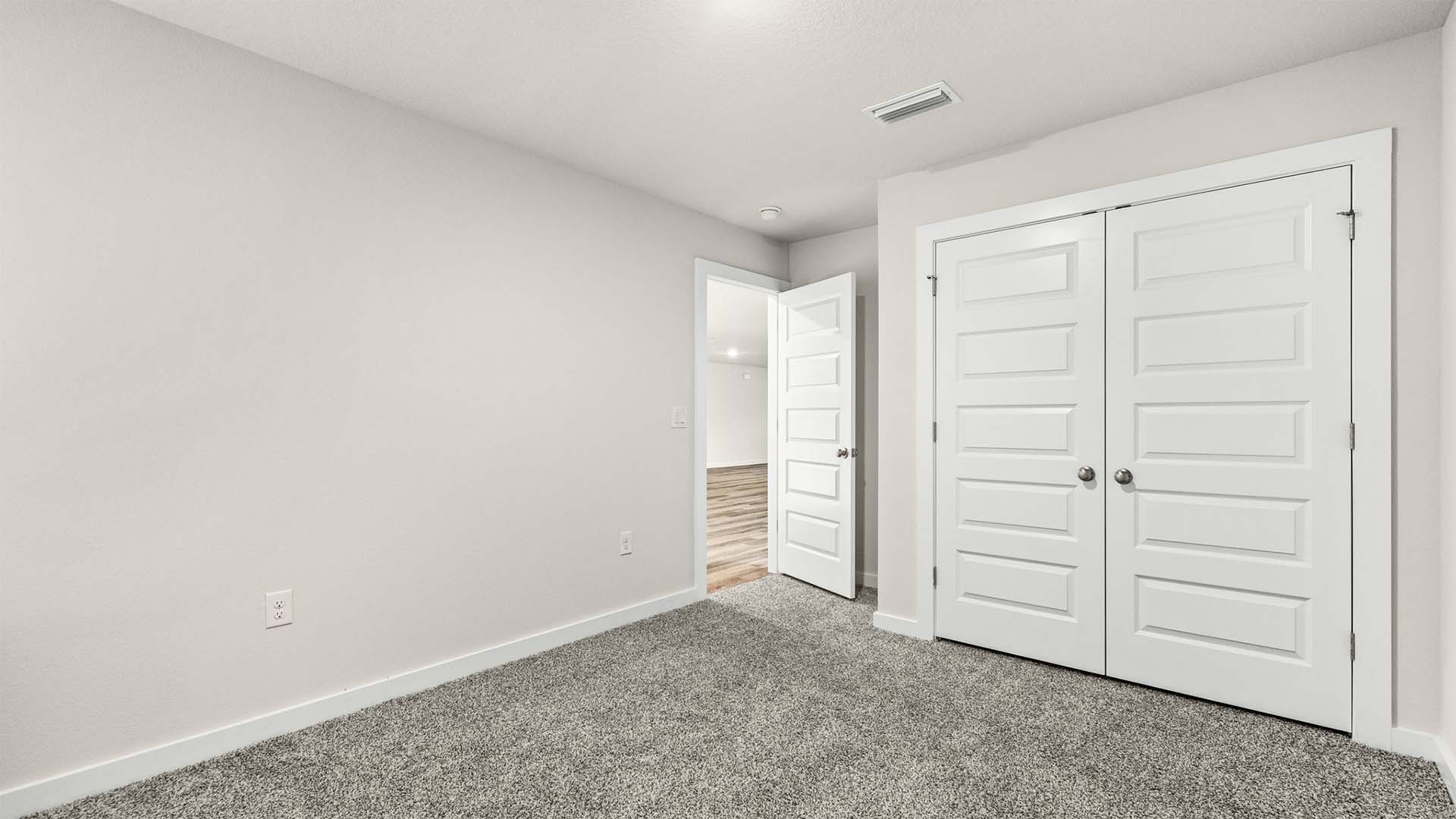 Guest bedrooms have carpet