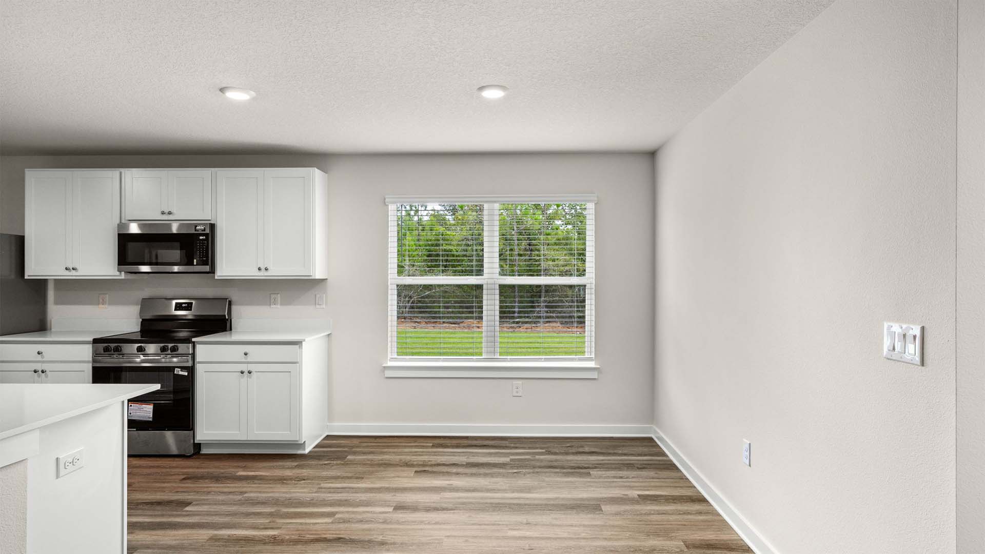 Space for a breakfast area and window allowing for natural light