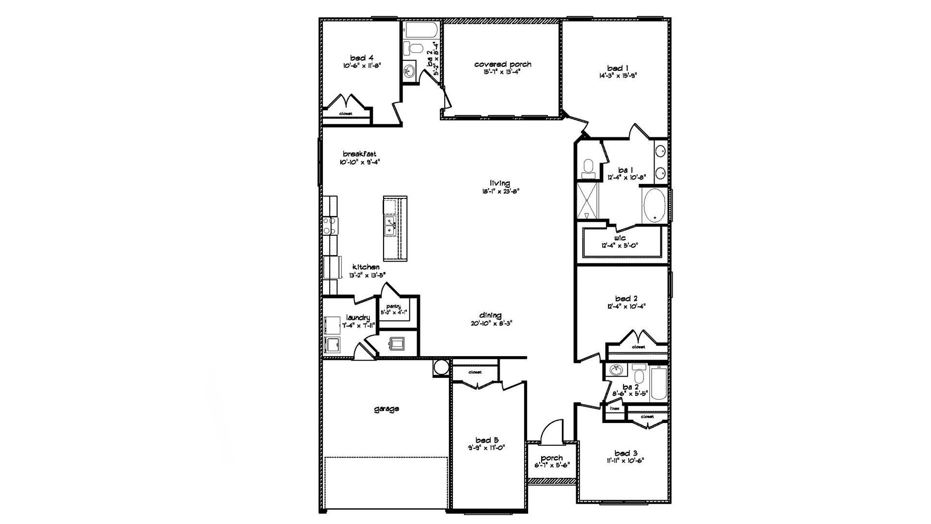 Sawyer floor plan