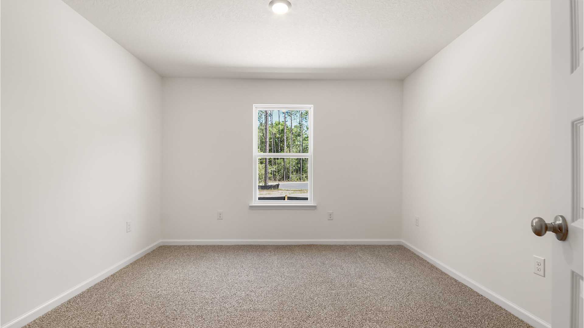 Bedroom four with carpet