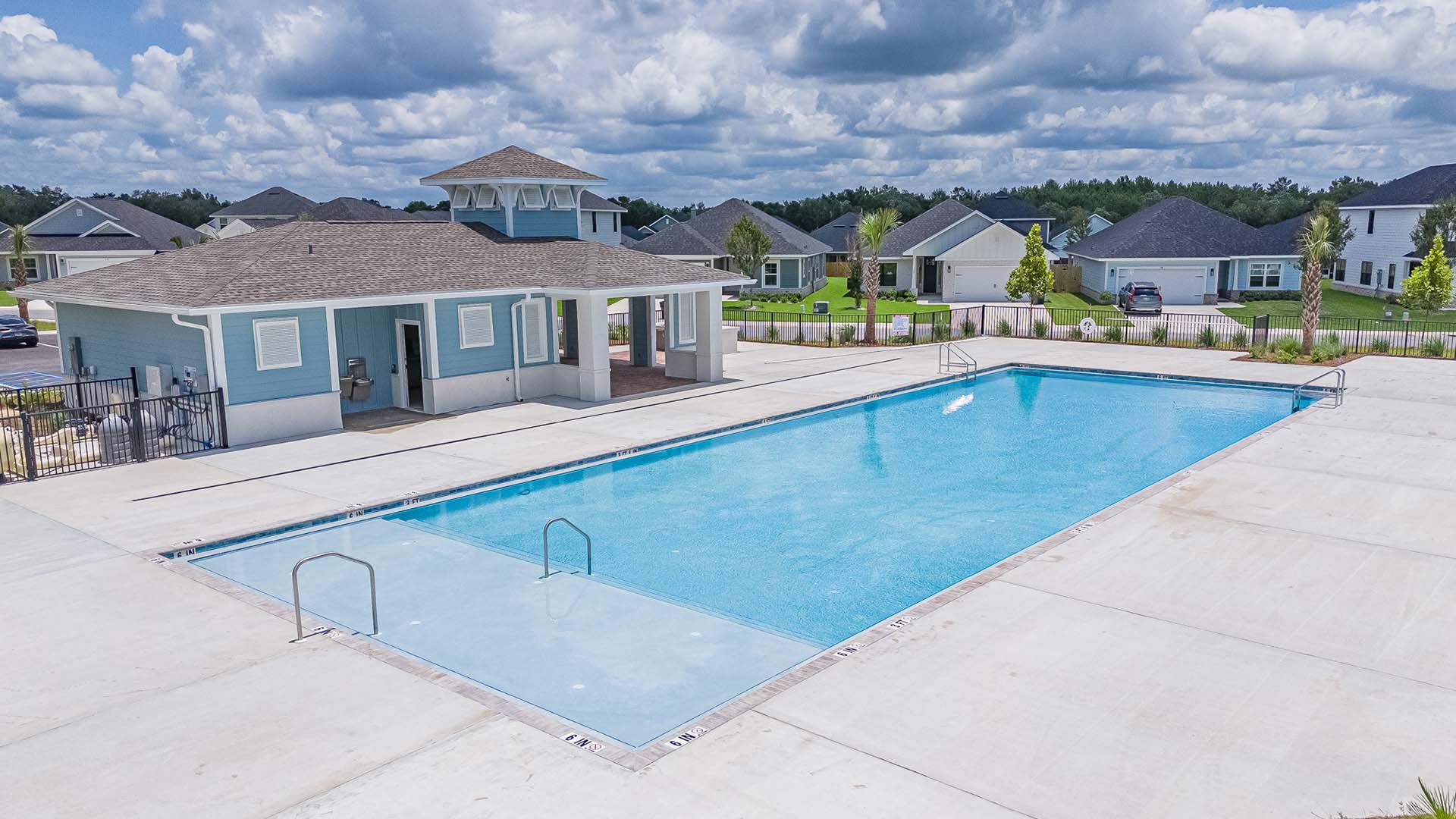The Bluffs has a community pool and cabana
