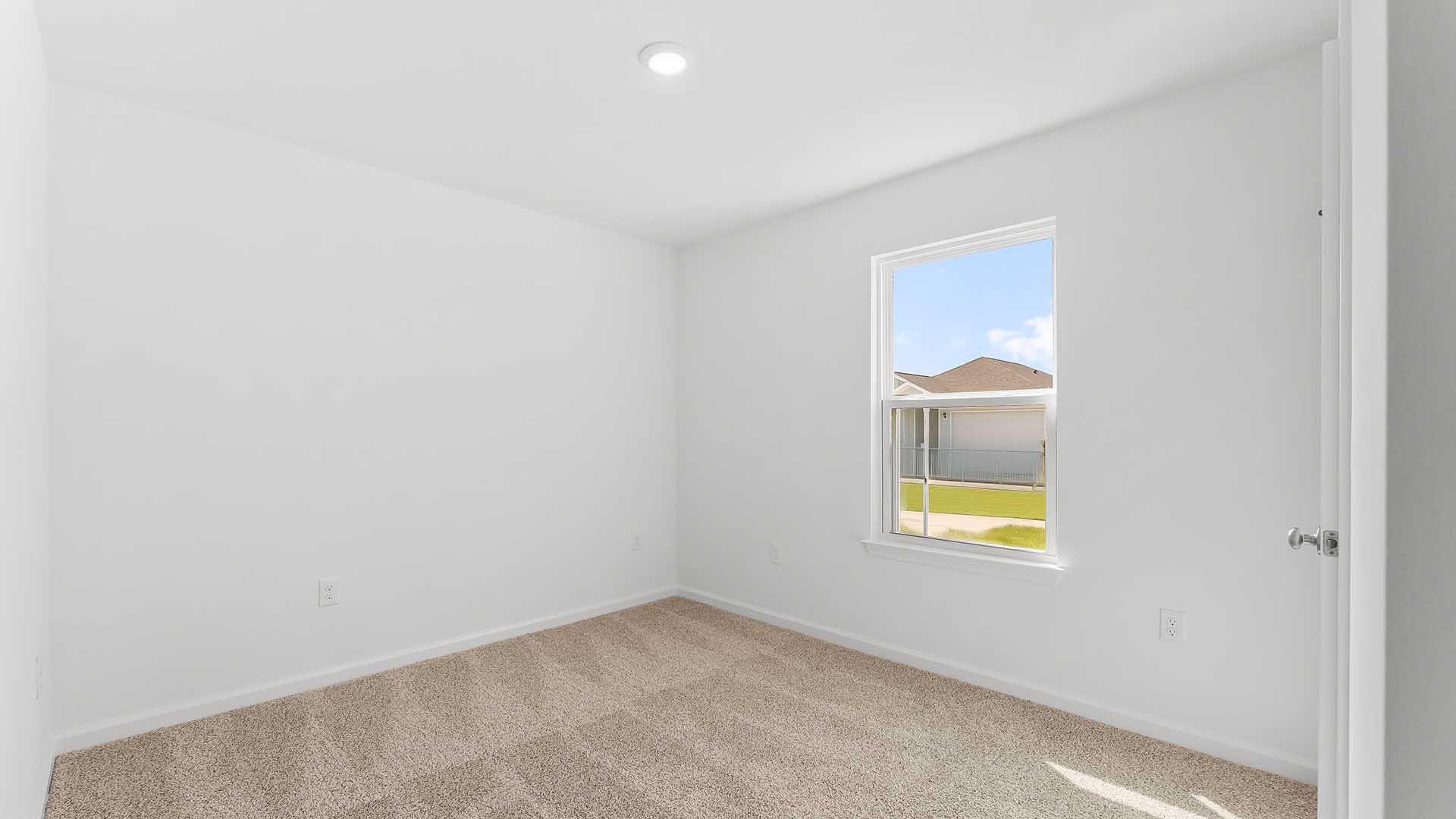 Bedroom three has ample closet space