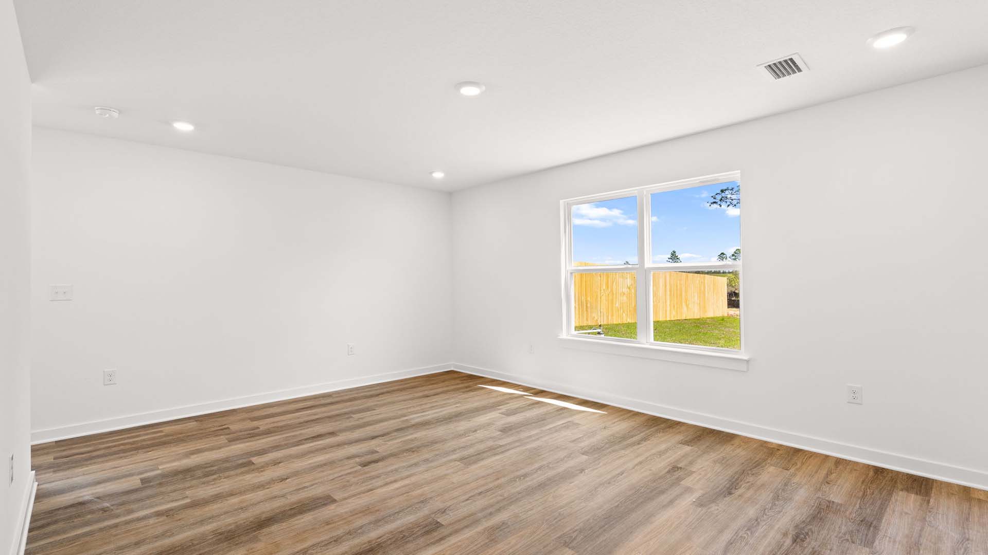 The flex space could be used as a formal dining room