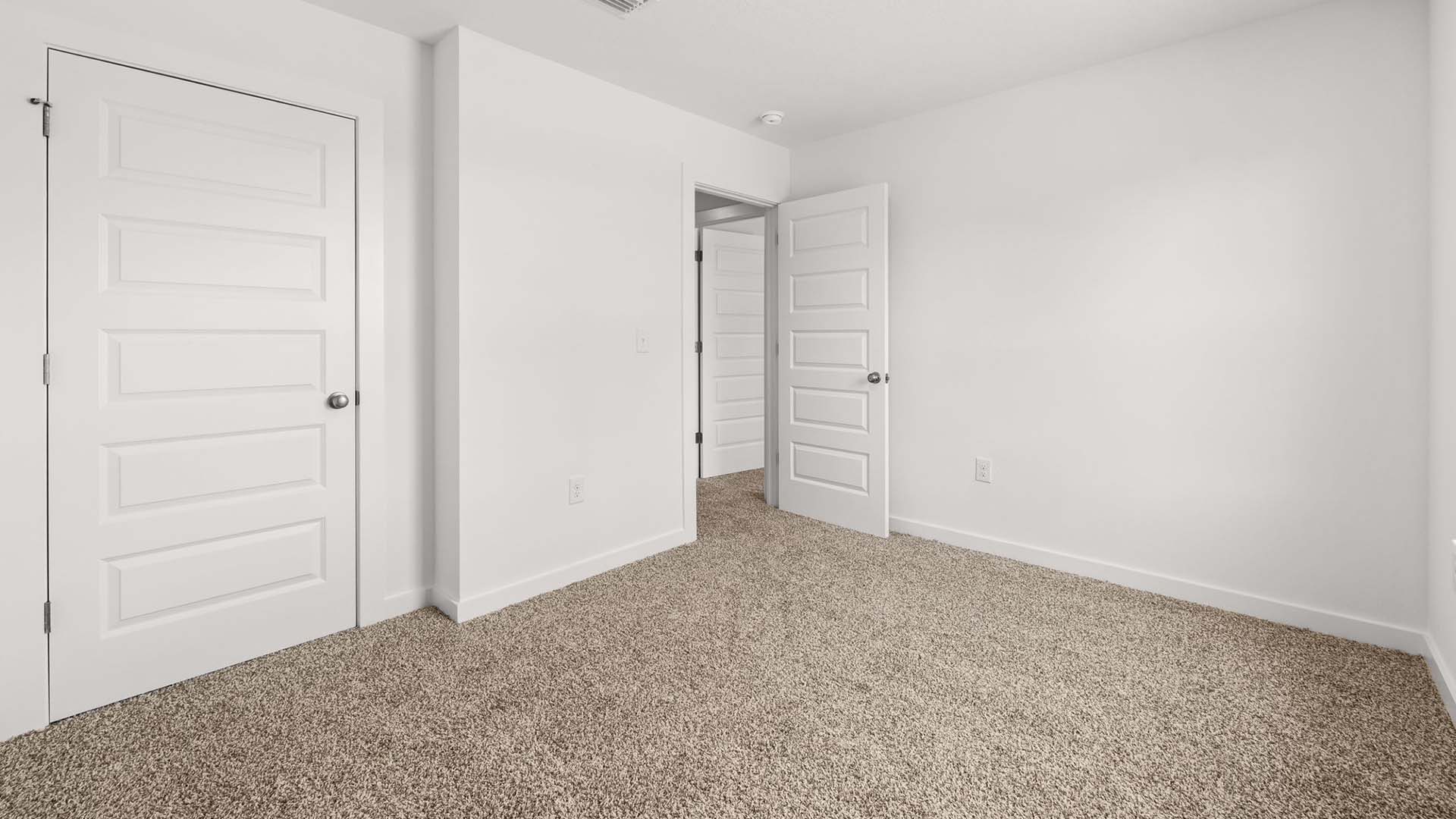 Each bedroom has ample closet space
