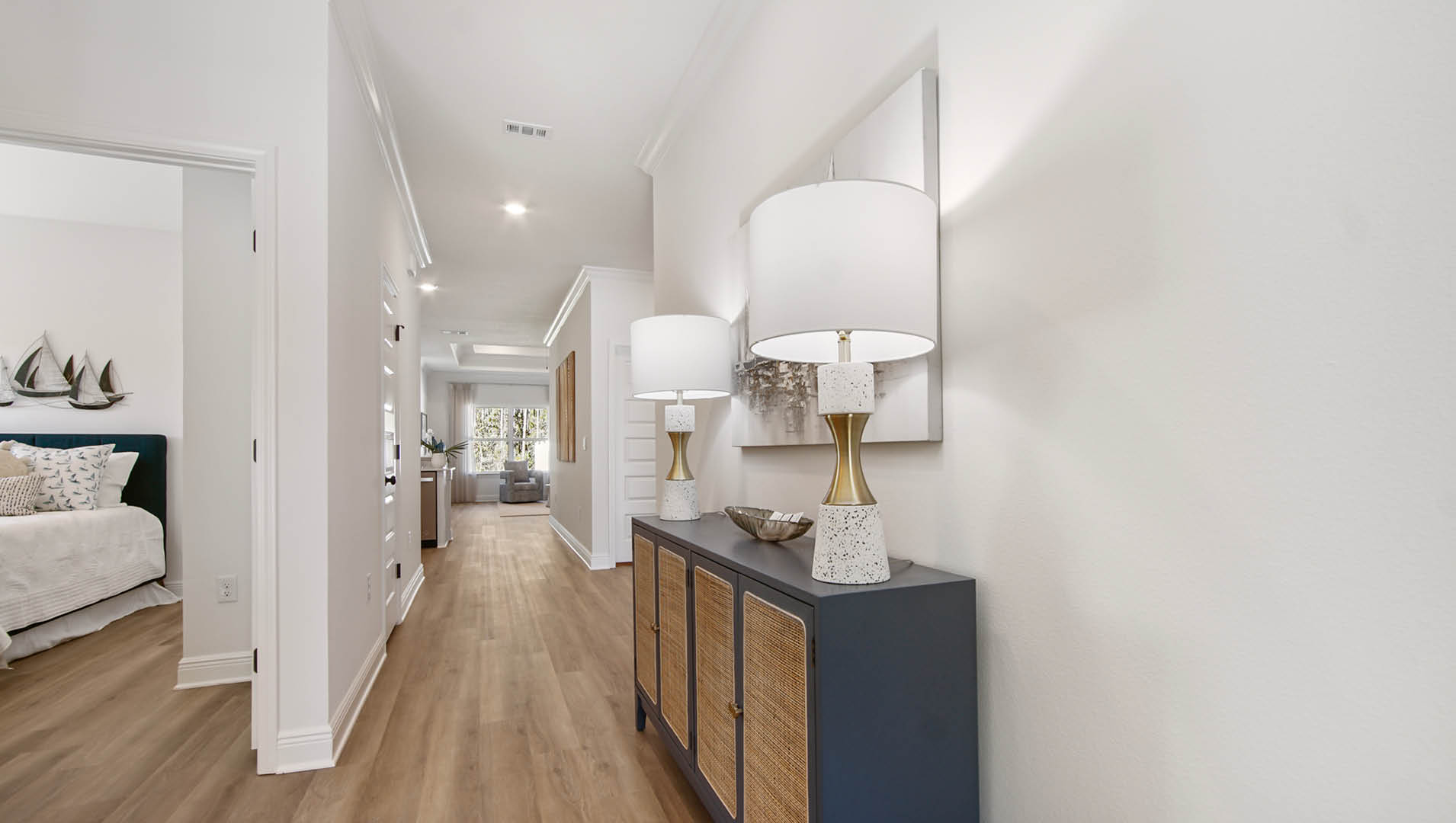 Entry hall of the Rhett with EVP flooring