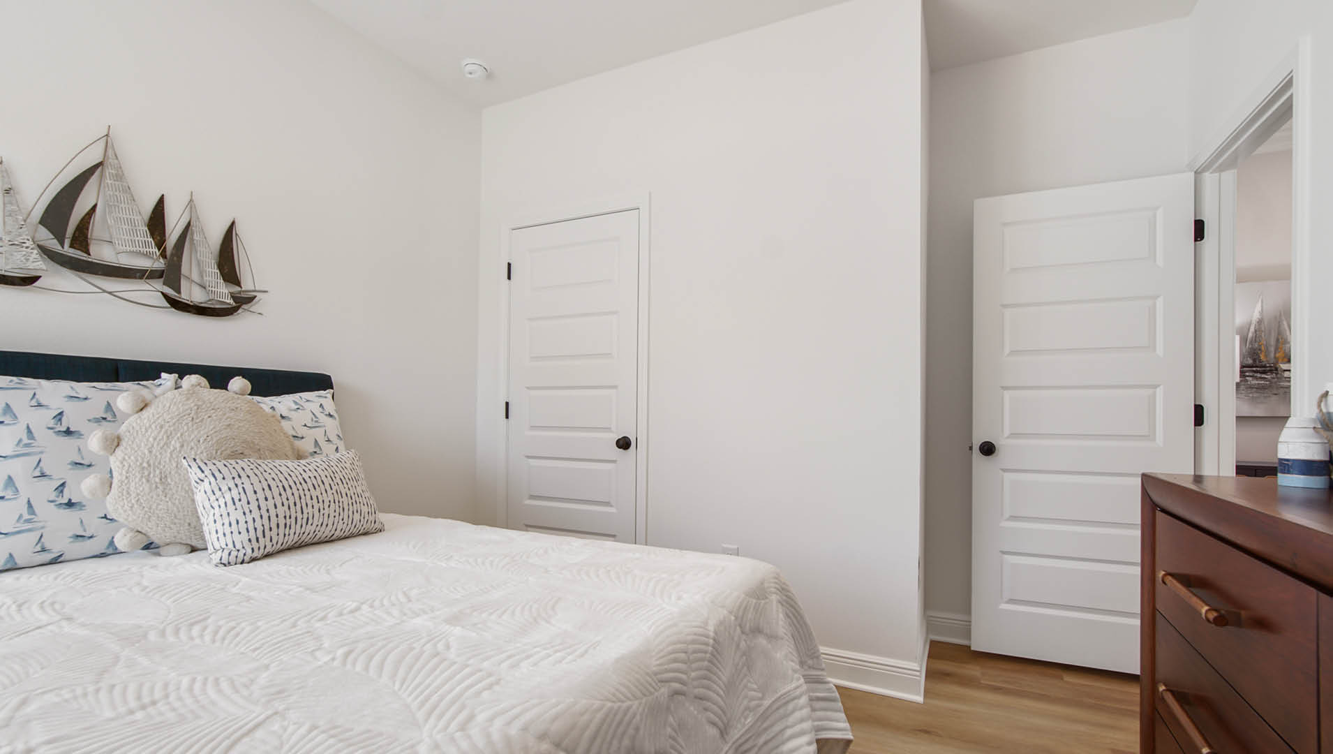 Bedroom three has plenty of space and features EVP flooring
