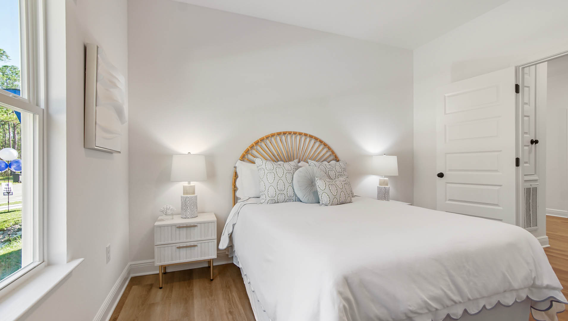 Bedroom four is spacious with beautiful EVP flooring