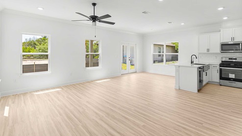 The open concept design of the Norfolk