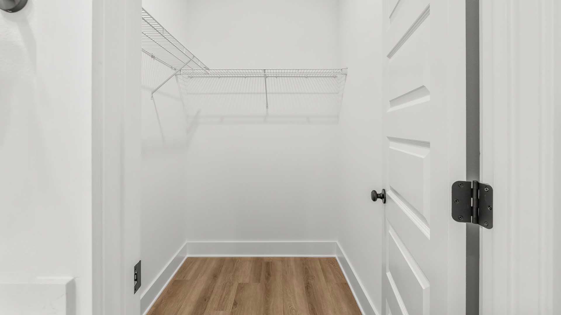 Large closet in the primary bathroom