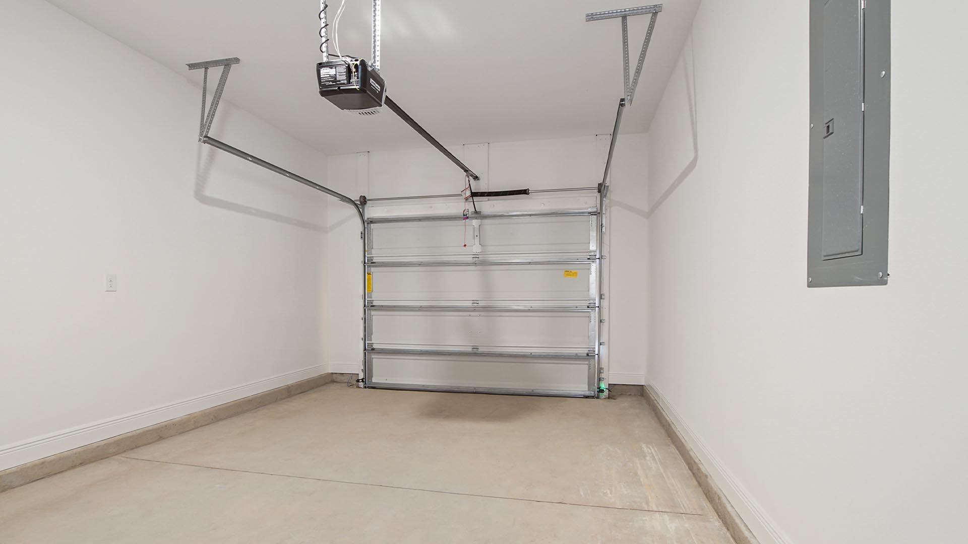 The Alabaster has a covered back patio with space for dining or sitting area