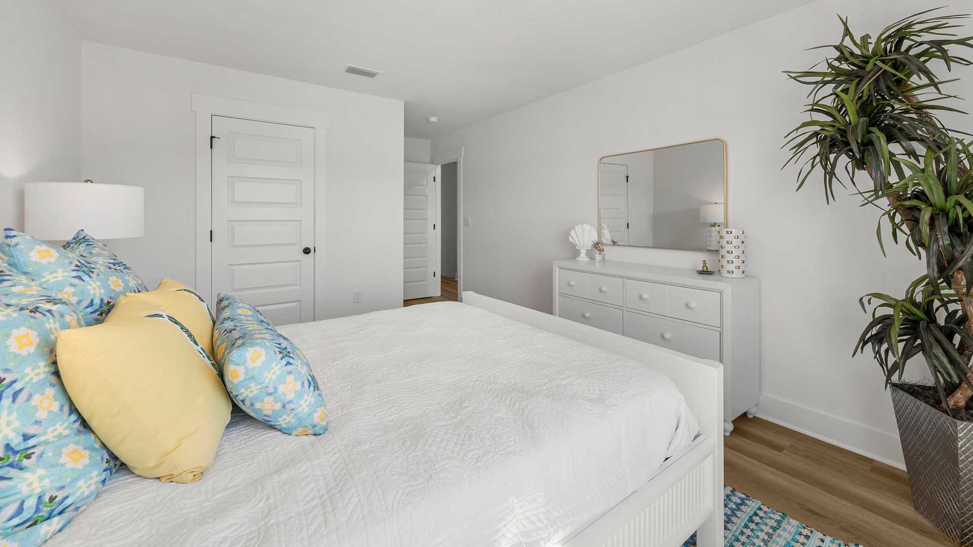 Bedroom three has ample closet space