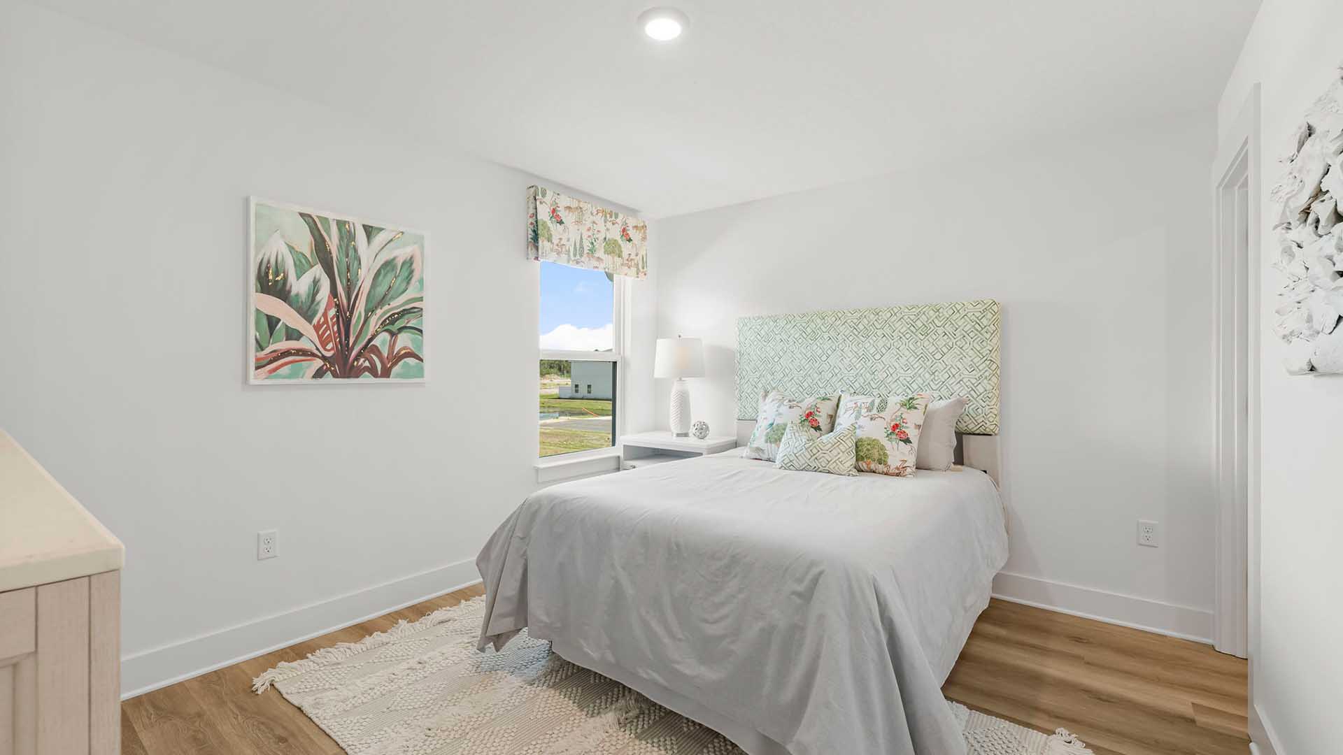 Bedroom four ls located off the second level living are