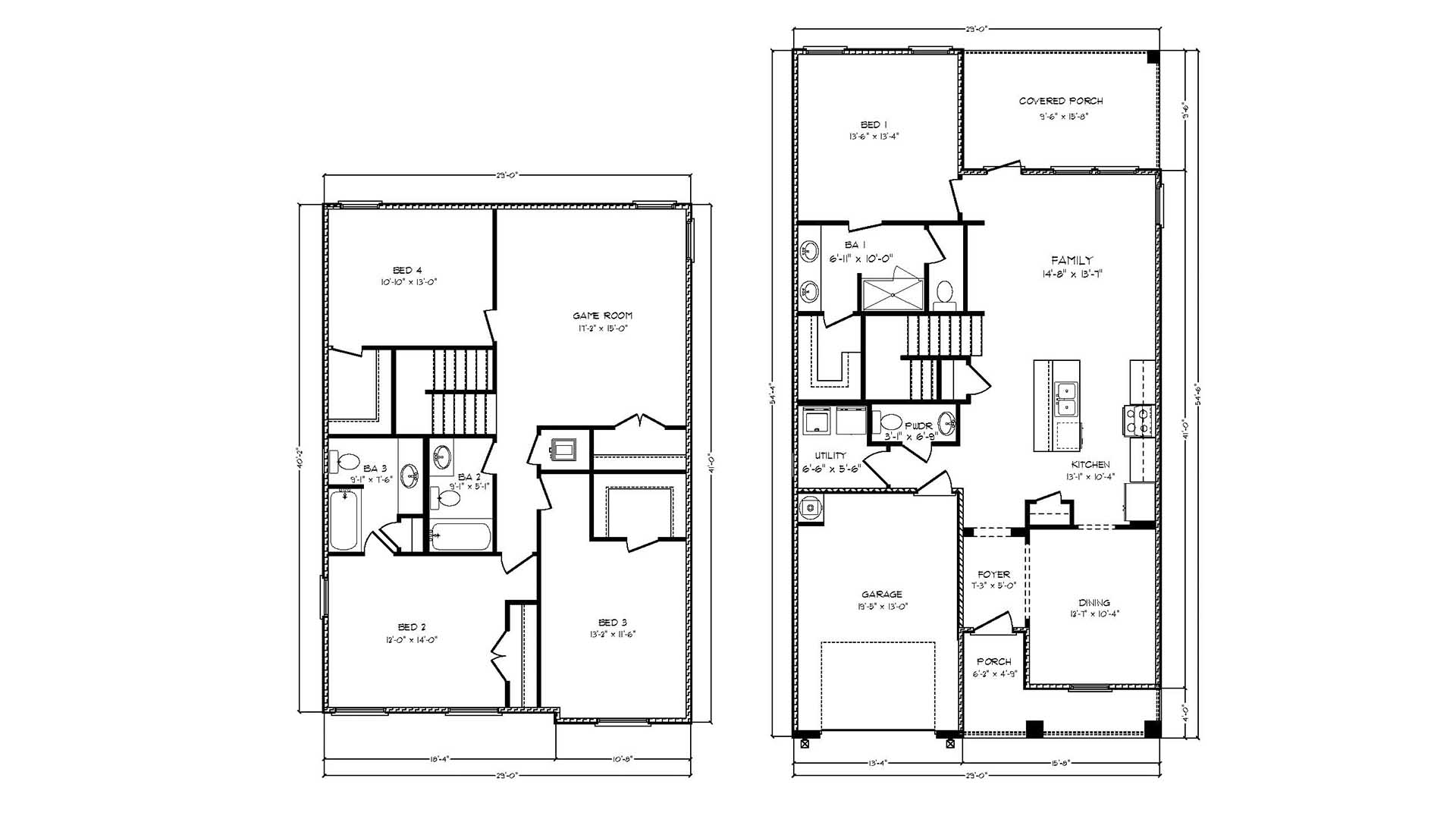 The Alabaster A floorplan has a covered front porch with space for seating