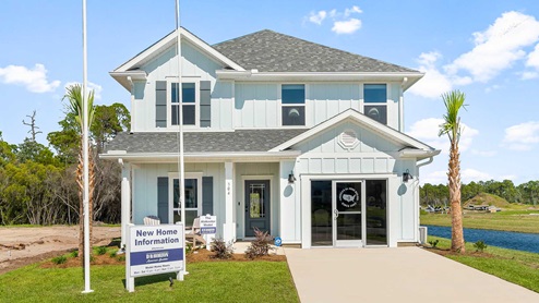 The Alabaster is the current model home at Colonial East