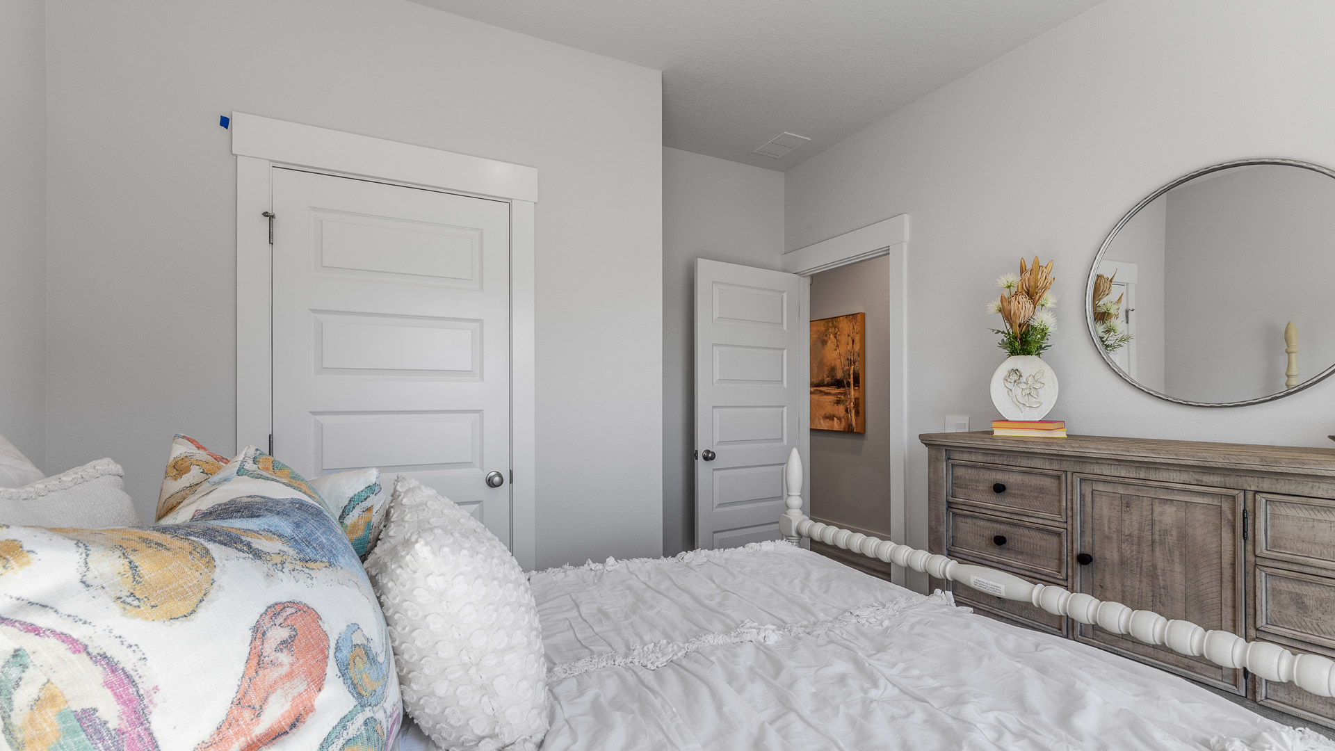 Guest bedroom three has ample closet space