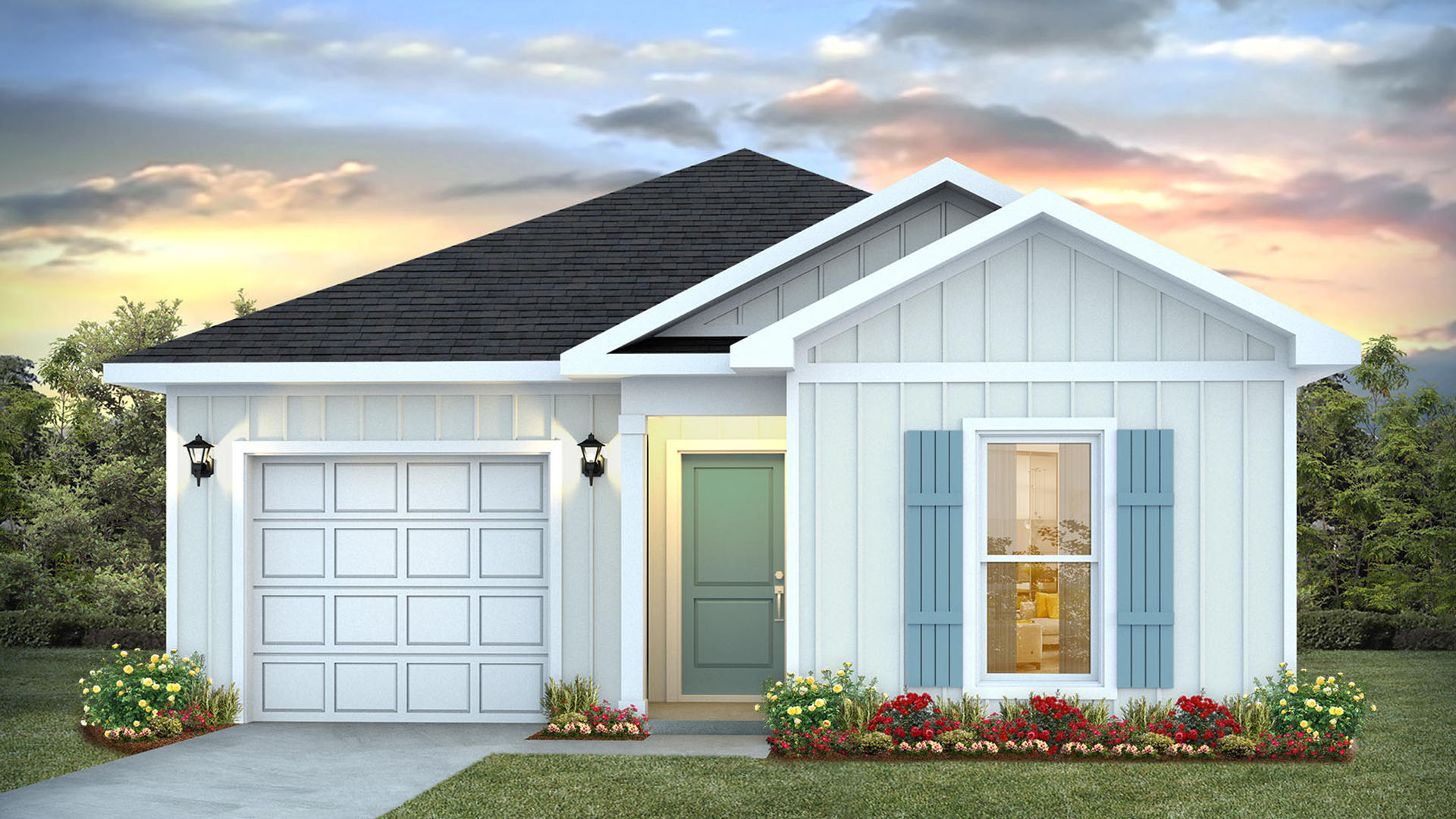 312 Robinson Bluff Road is a pre-construction homesite to be developed with the Camille floor plan. The exterior will have Hardie siding, a covered entry and a single car garage