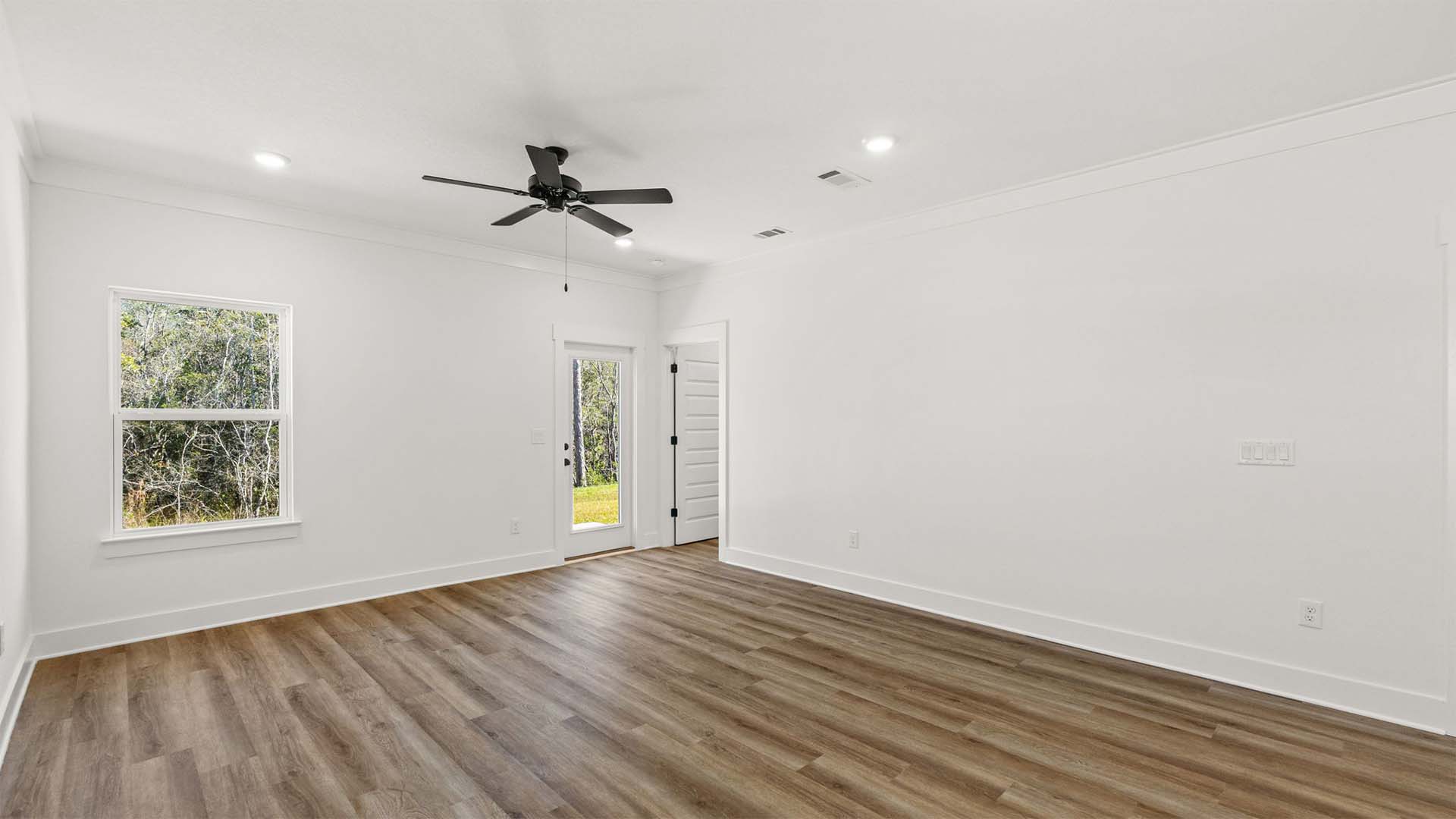 The living and dining areas are open allowing for comfort and convenience
