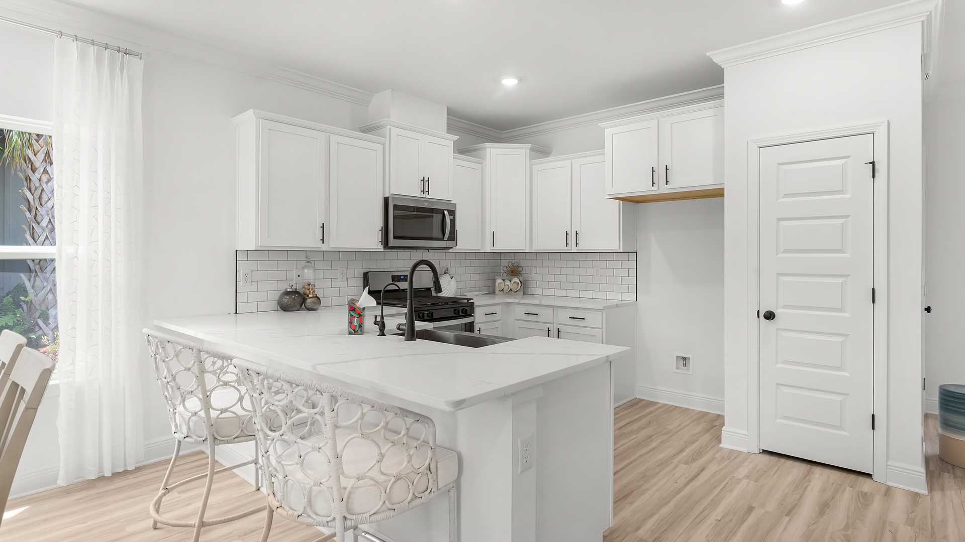 Pantry for storage is located in the kitchen