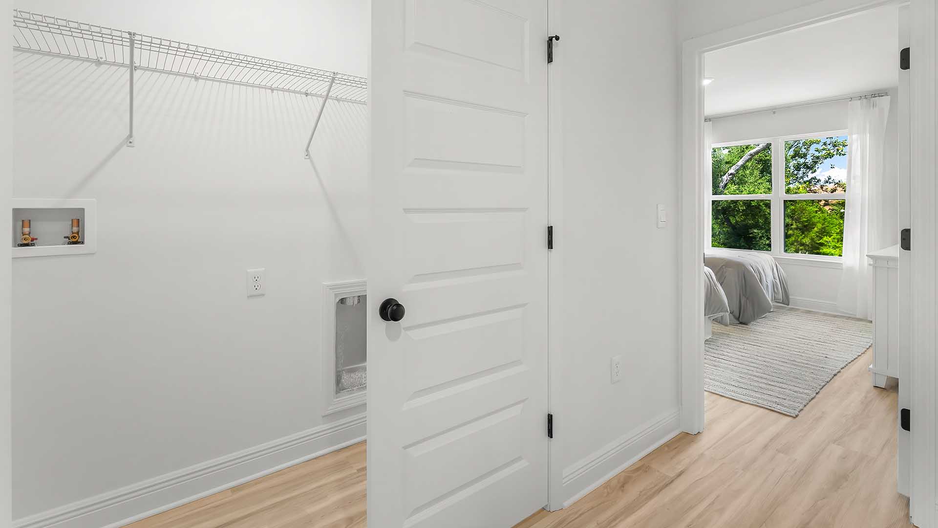 Laundry area located off the guest bedrooms