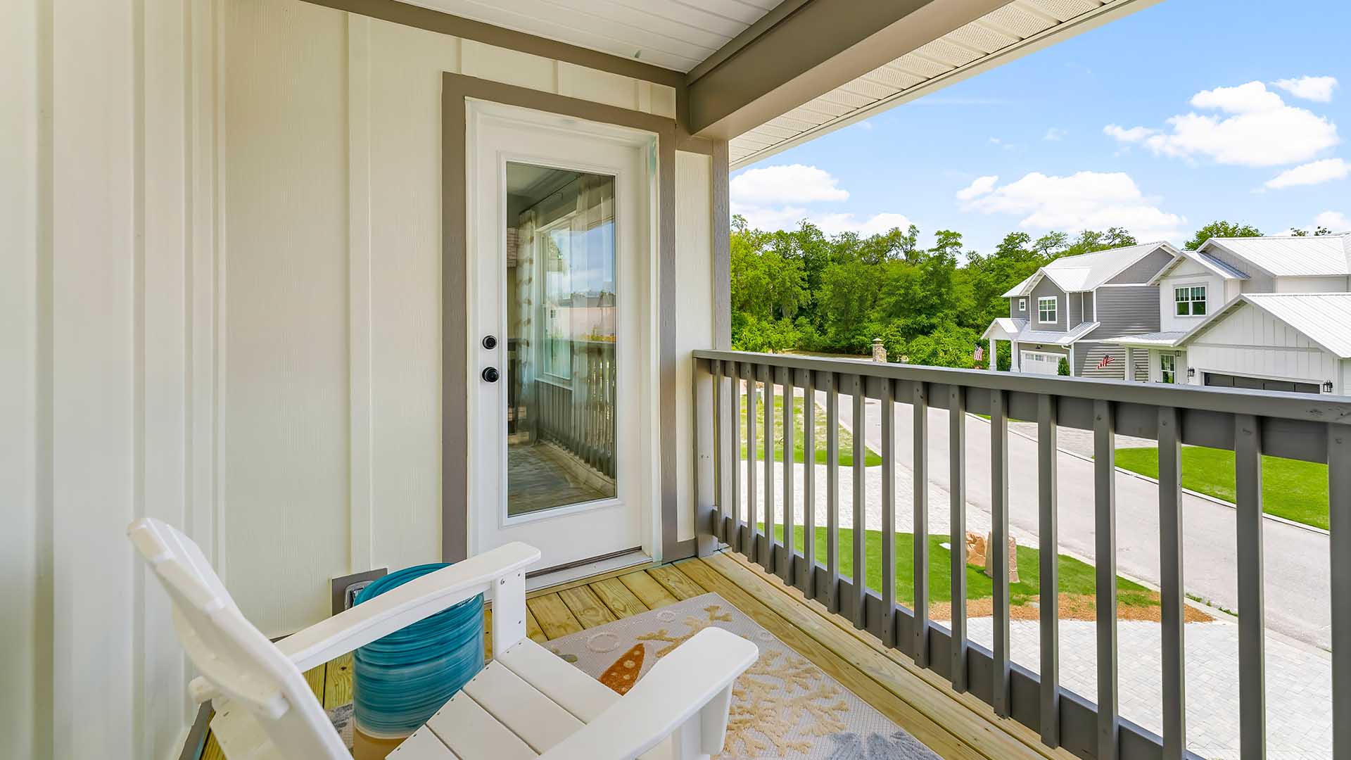 Private balcony off the primary bedroom