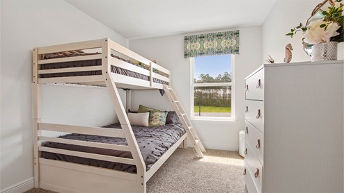 Bedroom 3 on second level with carpet