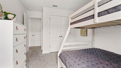 Bedroom 3 on second level with spacious closet