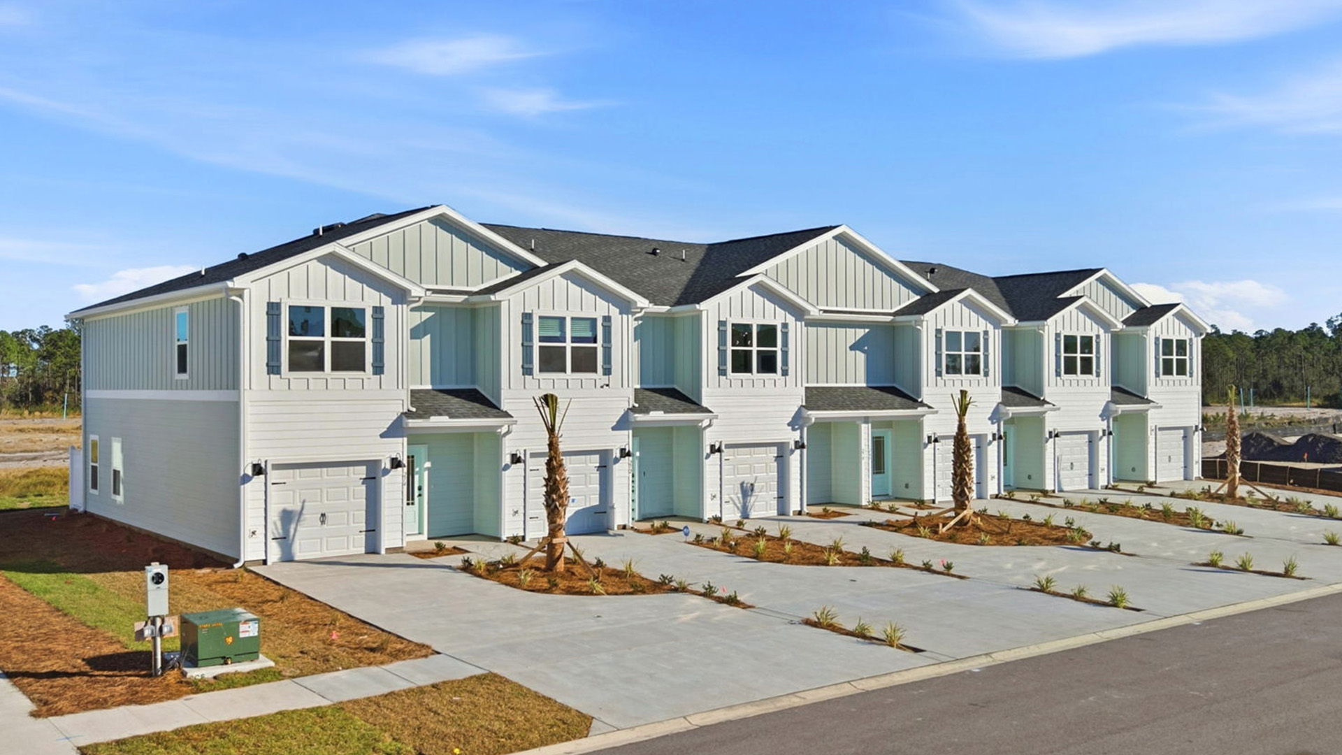 259 Phillips Bluff Avenue is under construction. This is an end unit townhome with three bedrooms and two and a half bathrooms with a single car garage