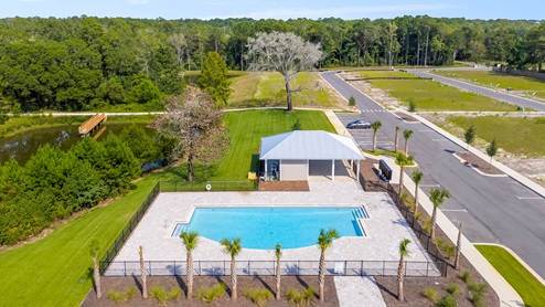 Genoa Landing Townhomes has a community pool