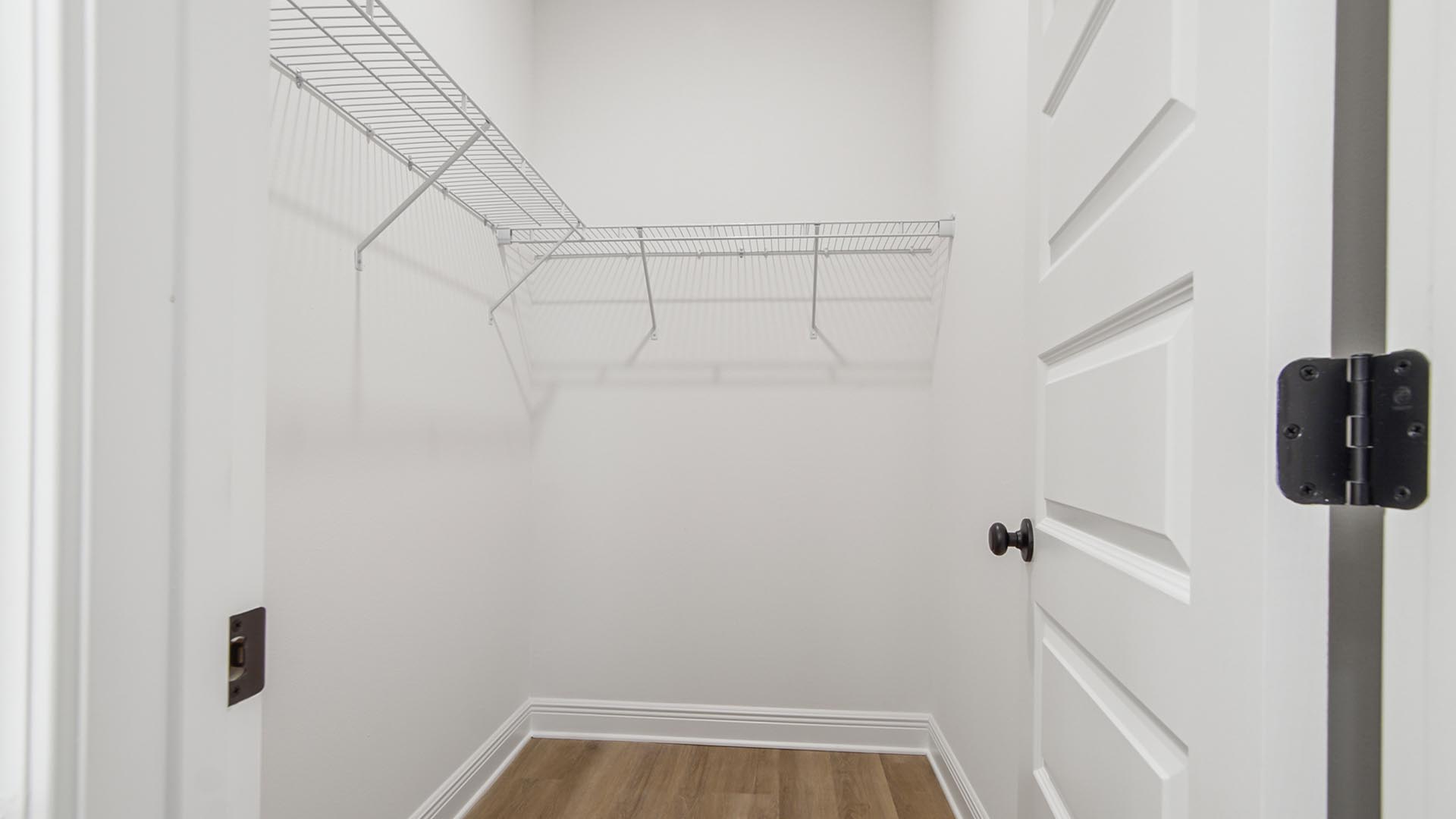 Large closet in the primary bathroom