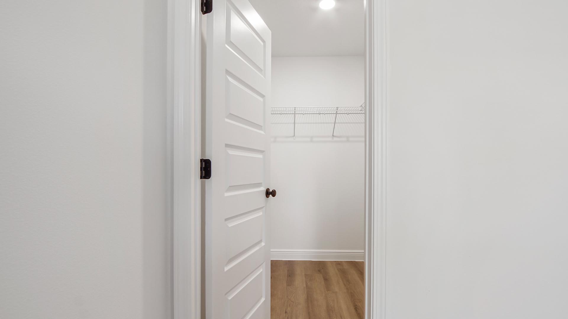 Second level bedroom has a large closet