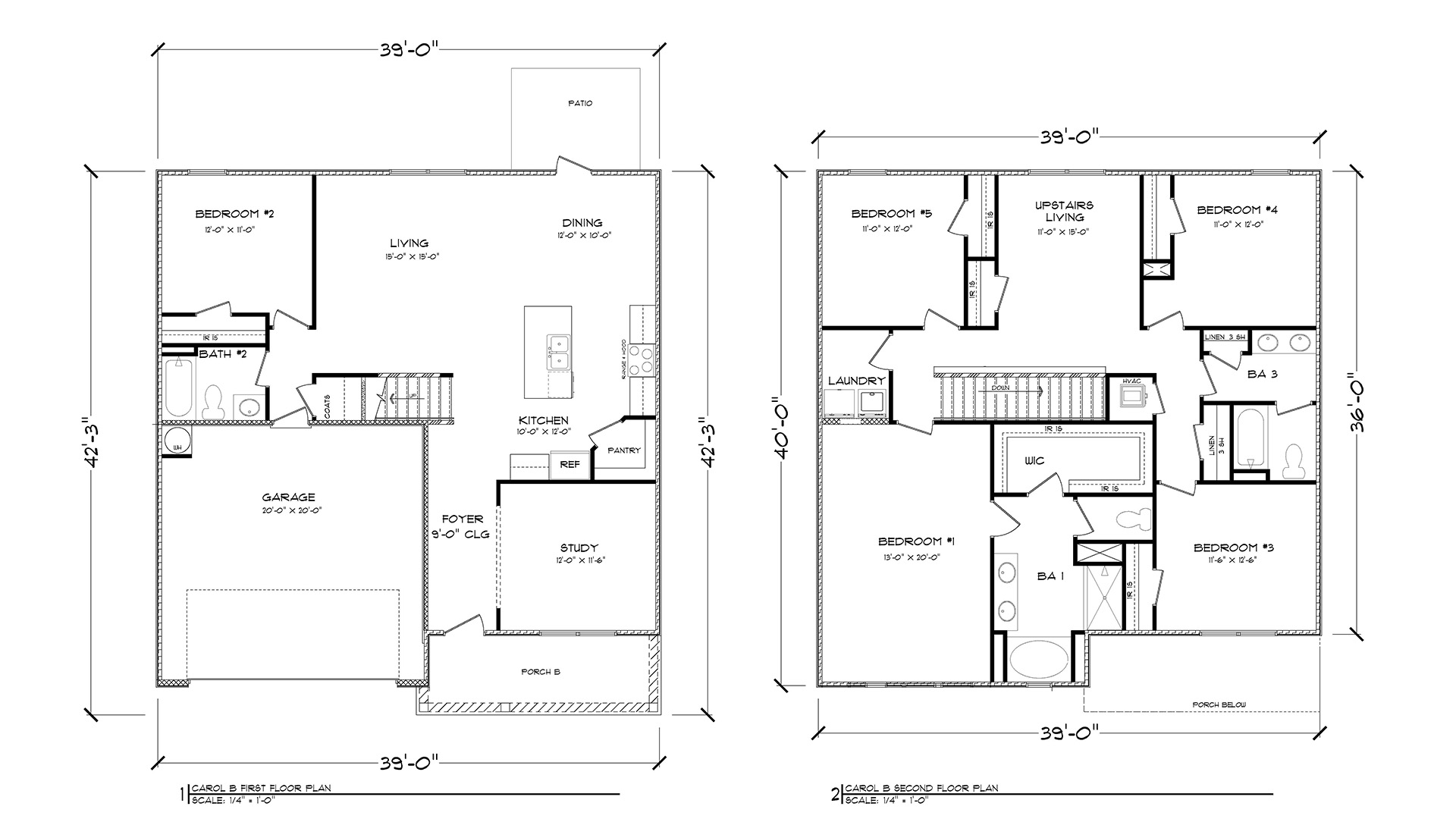 Carol B Floor Plan