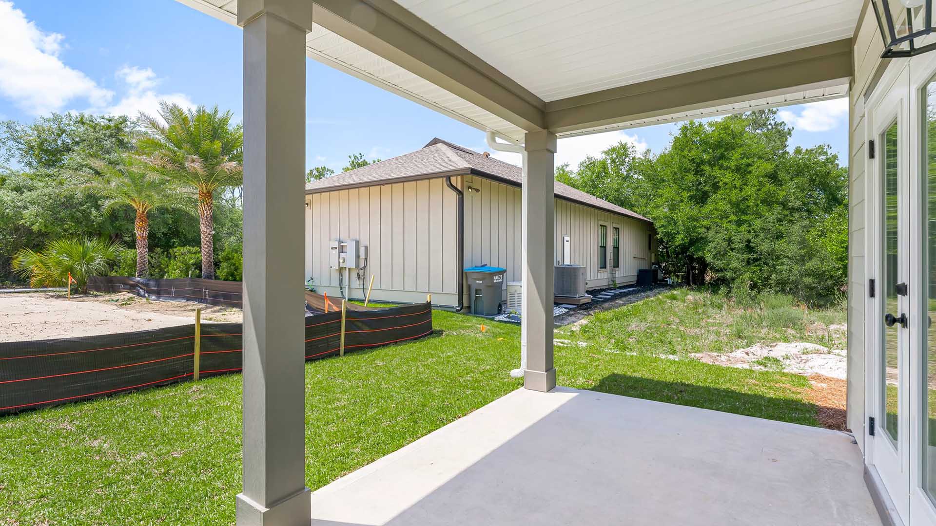 Covered patio of 3528 Cottage Cove Lane