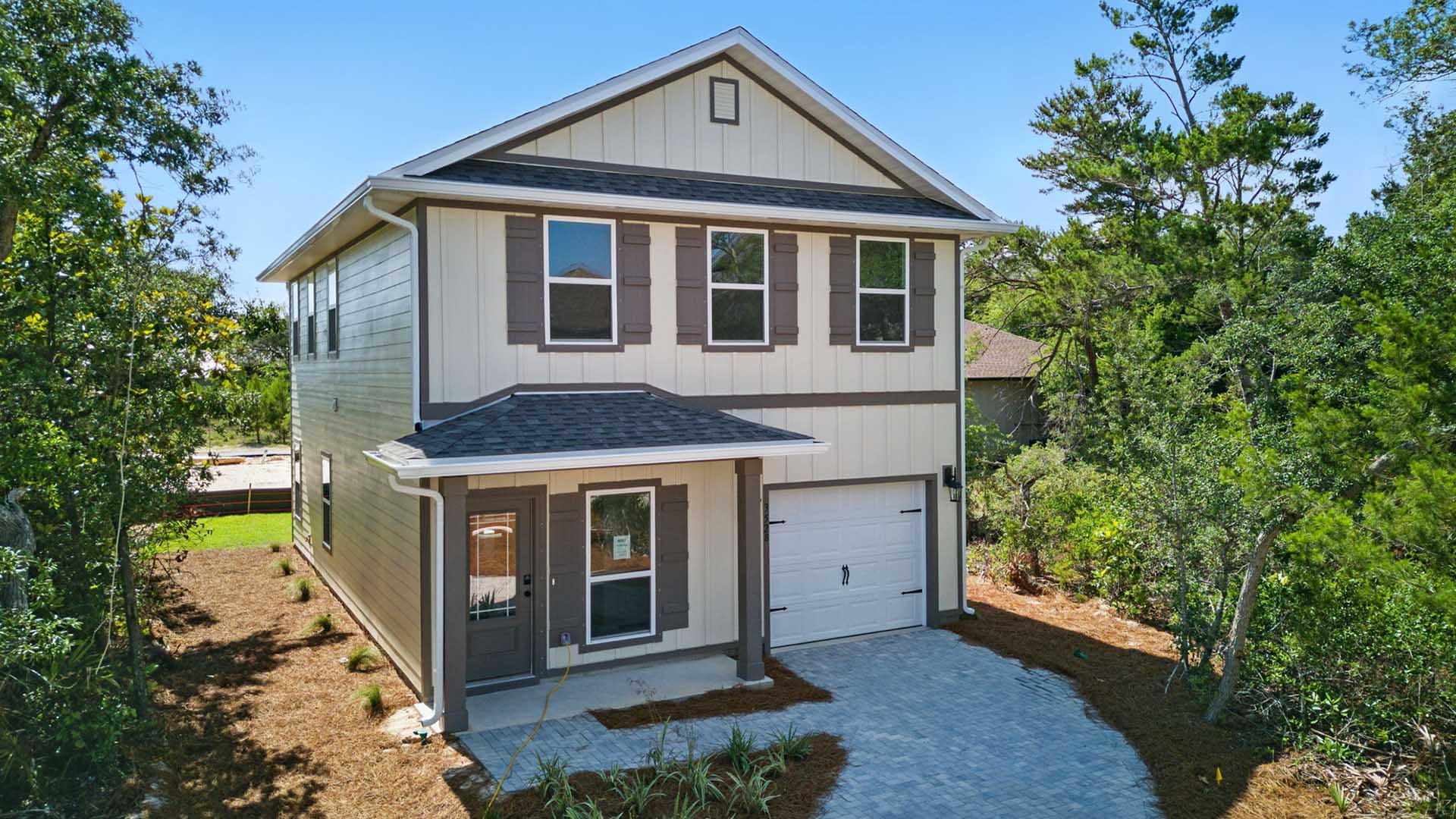 This home has a single car garage