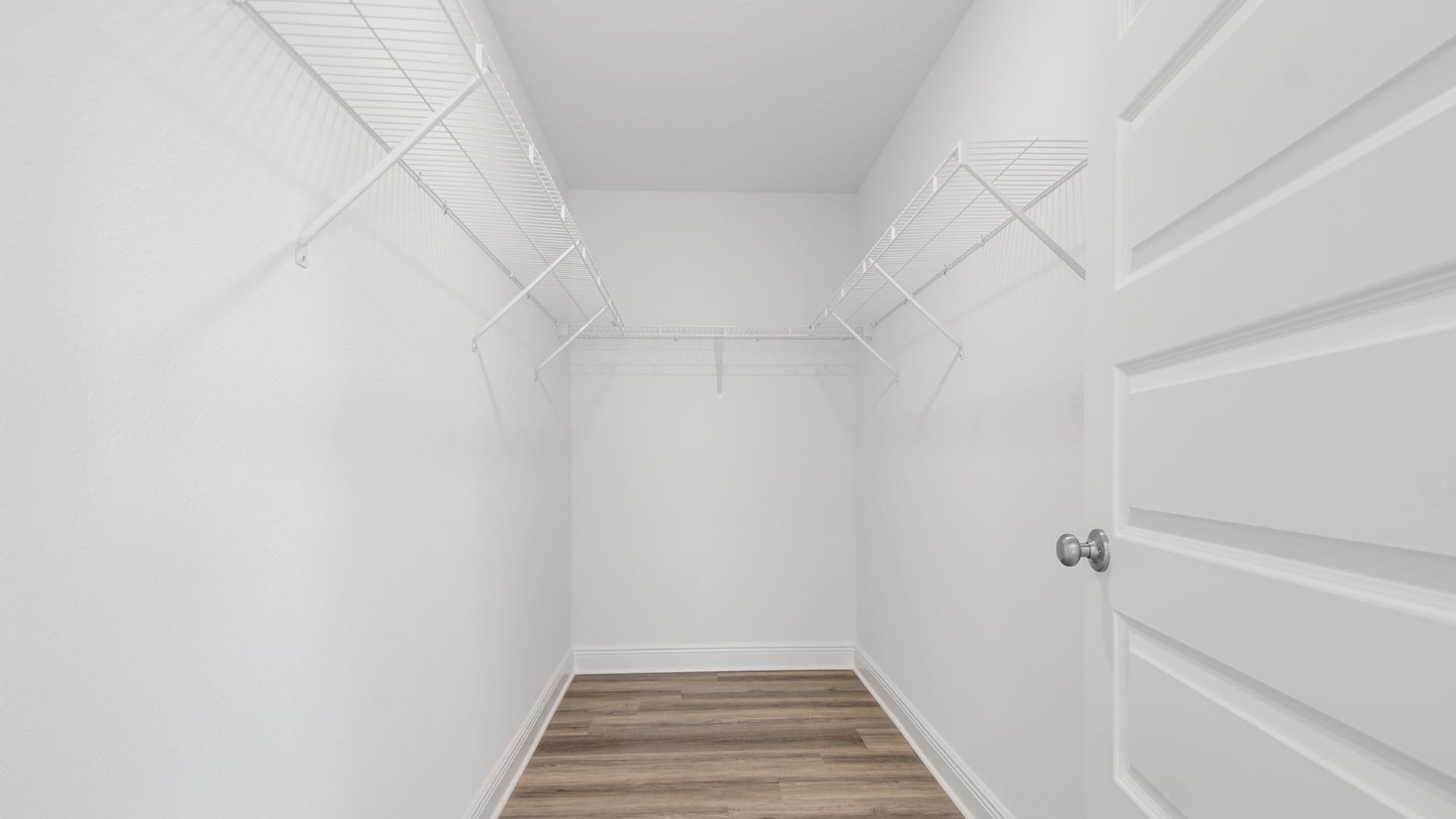 Large closet in the primary bedroom