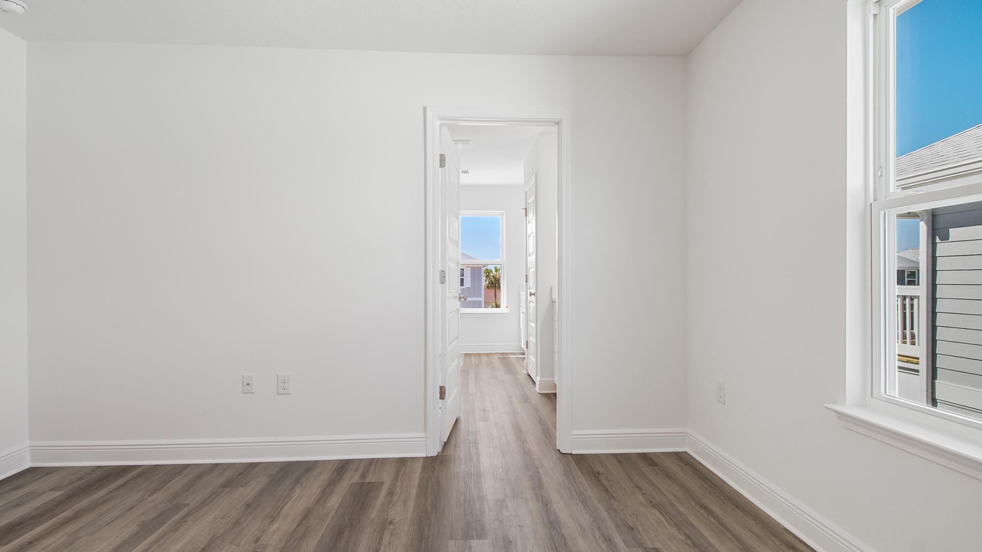 Bedroom two has a large closet