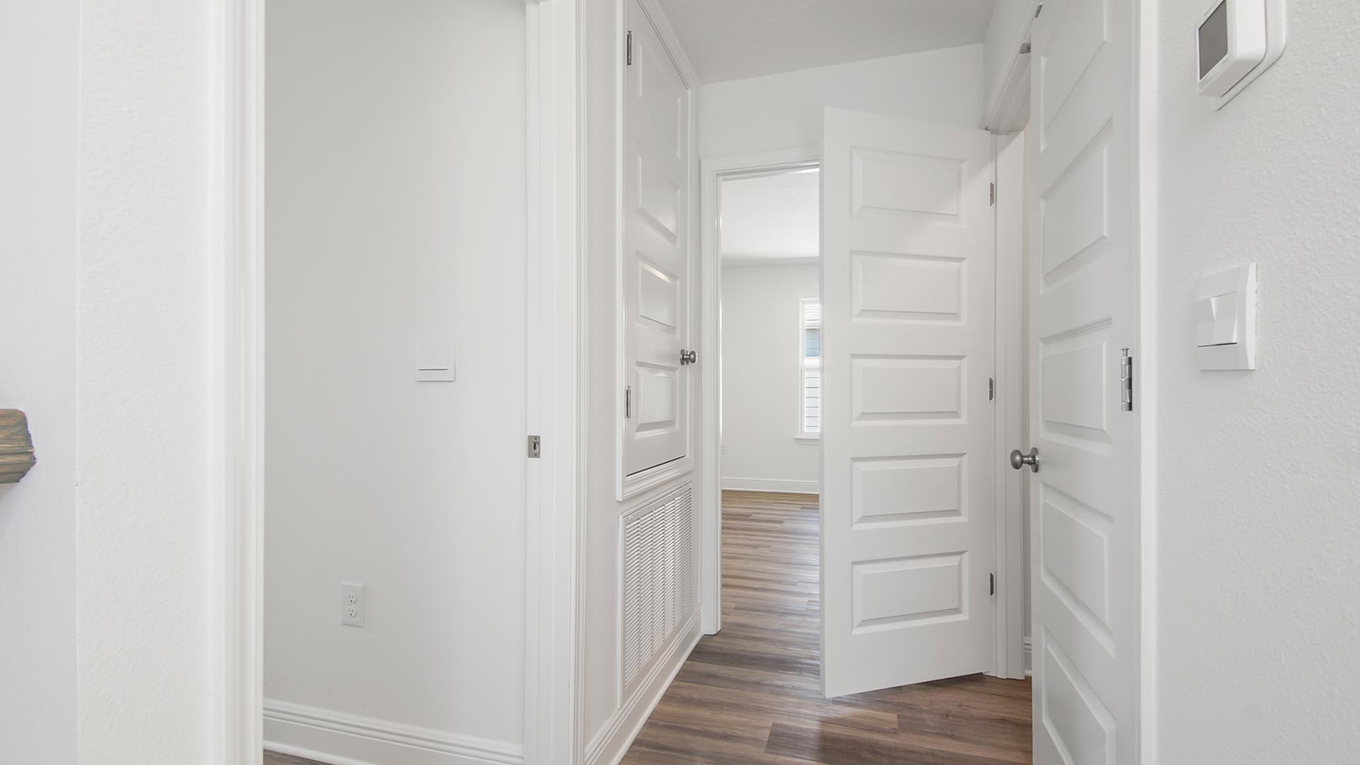 The primary bathroom has a separate water closet for privacy