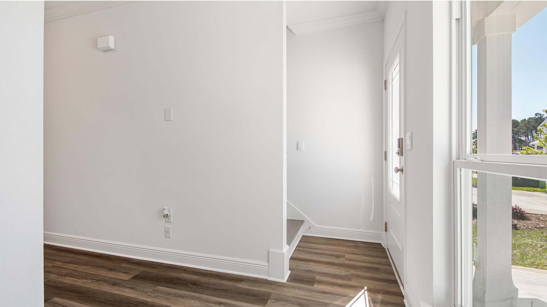 Bright entry way in the Norfolk floor plan