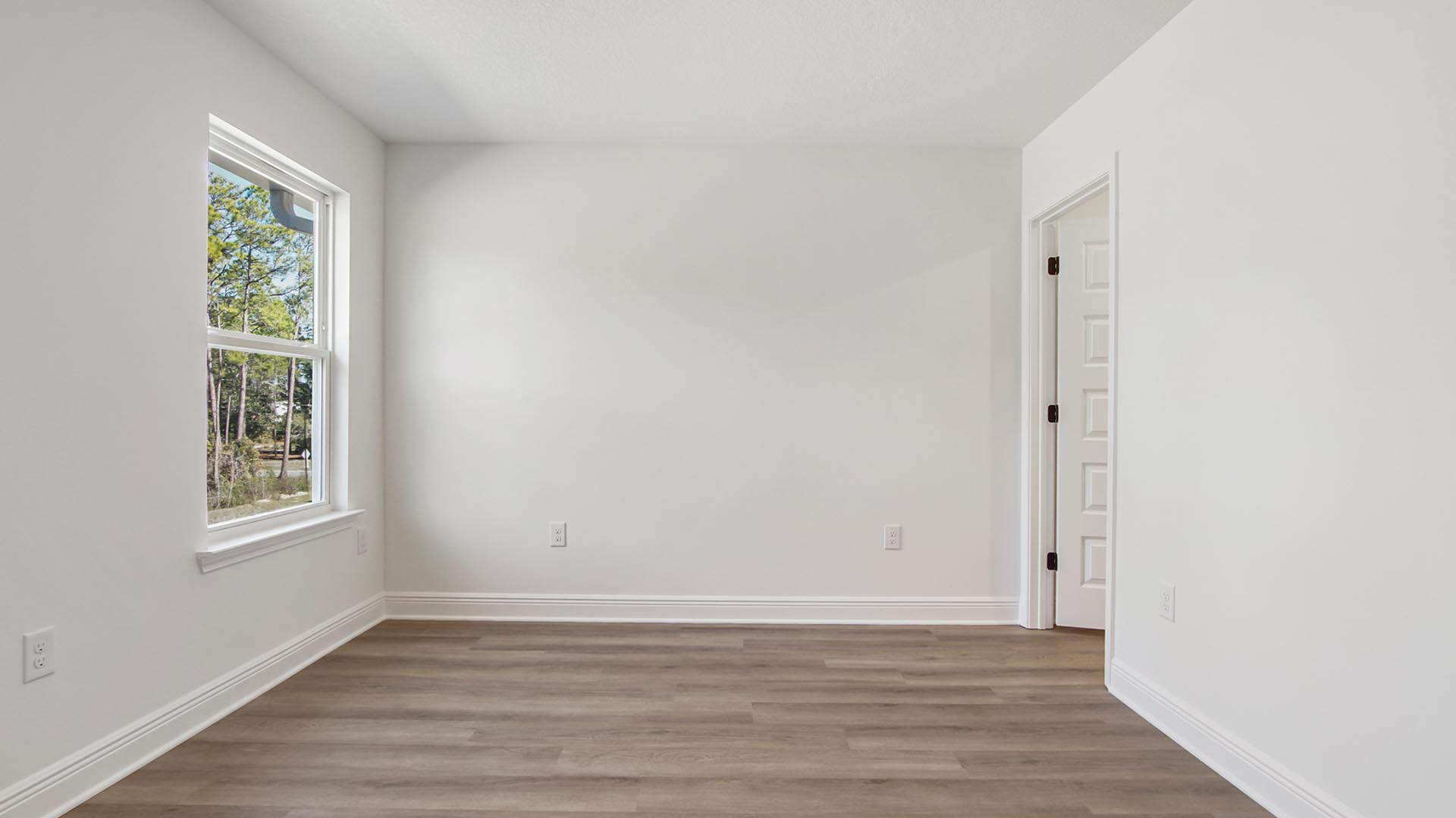 Bedroom two on the second level has a private bath and spacious closet