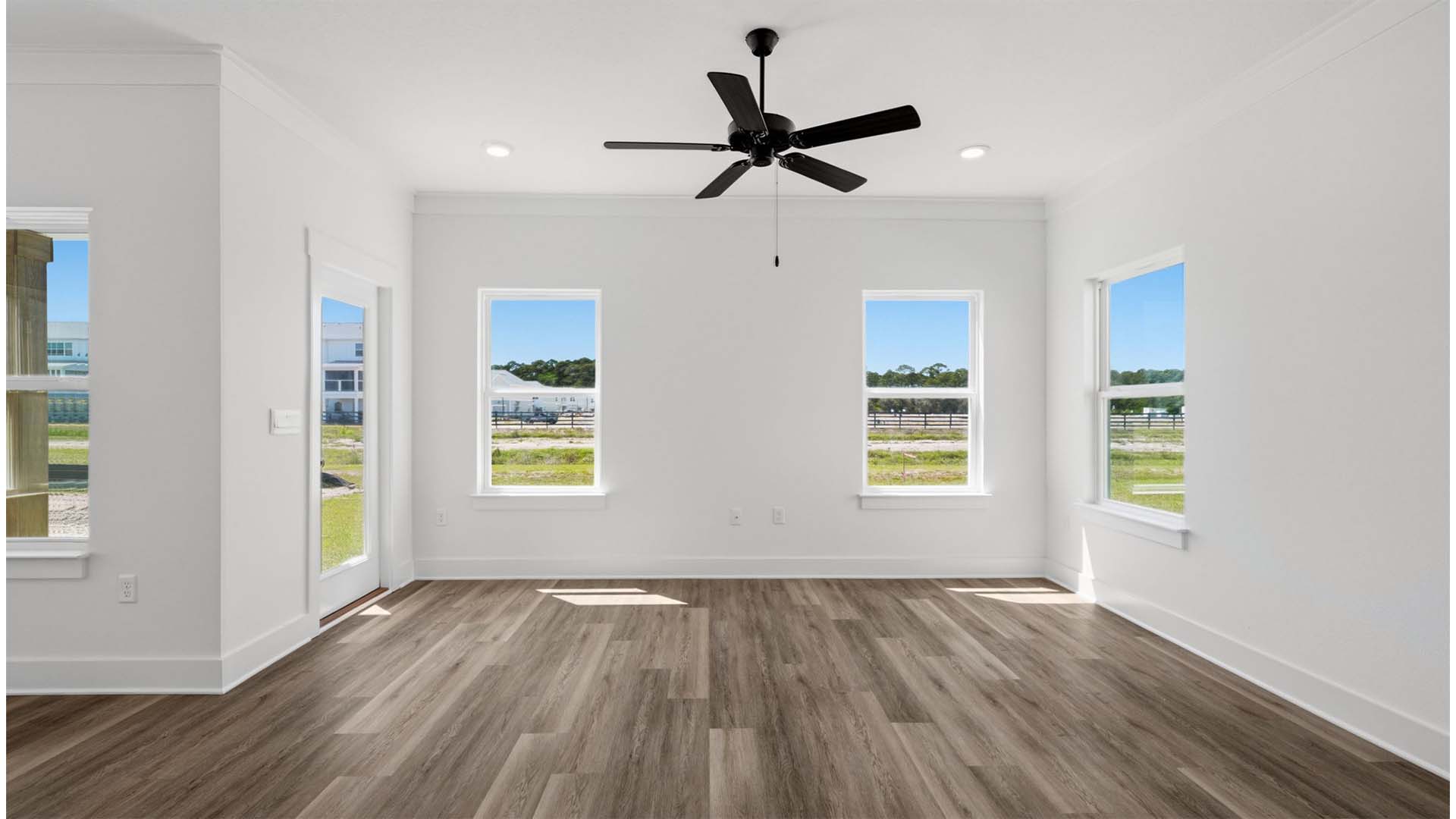The main level has a dining area or breakfast nook