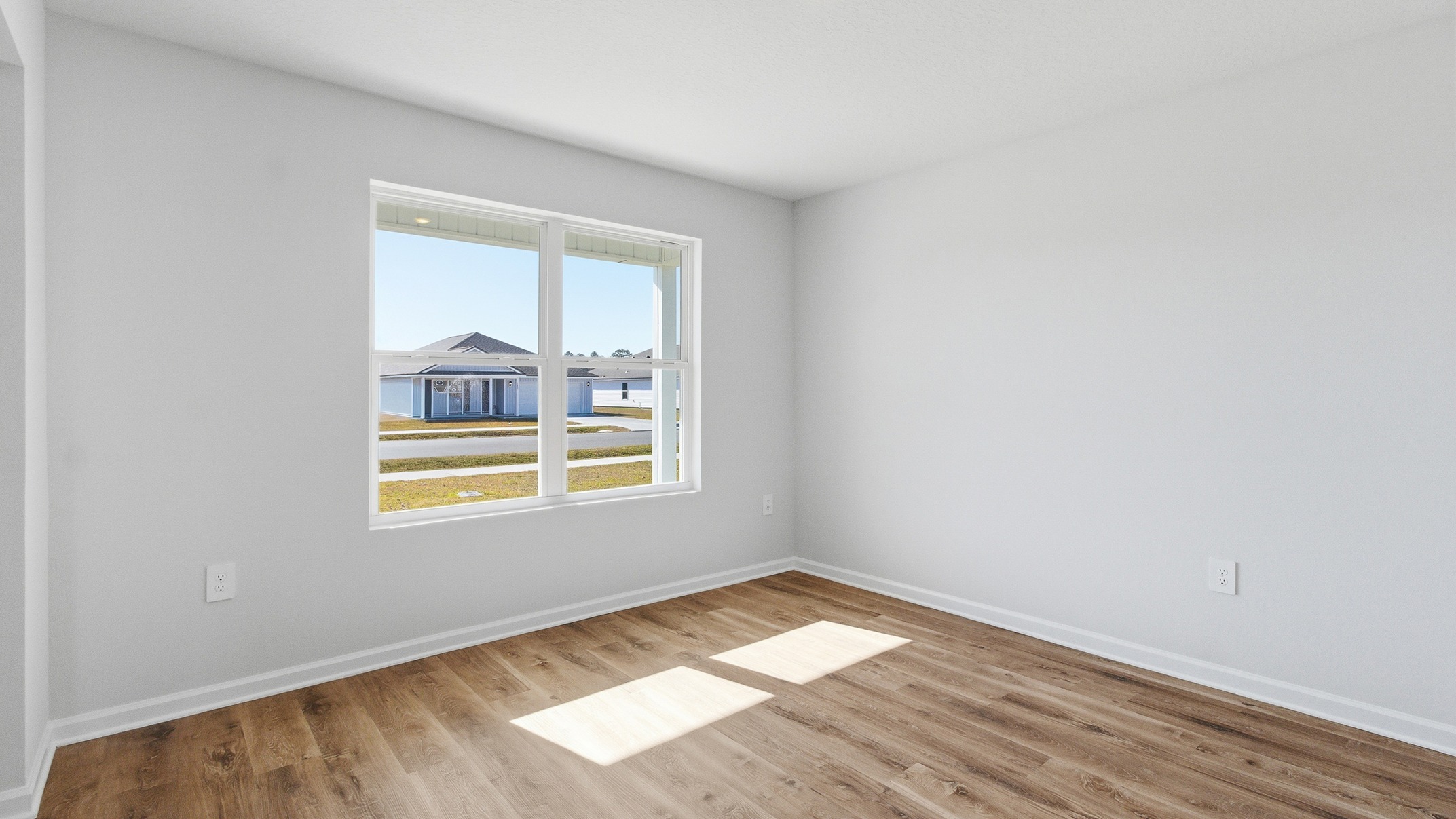 The flex space could be used as a formal dining room or home office