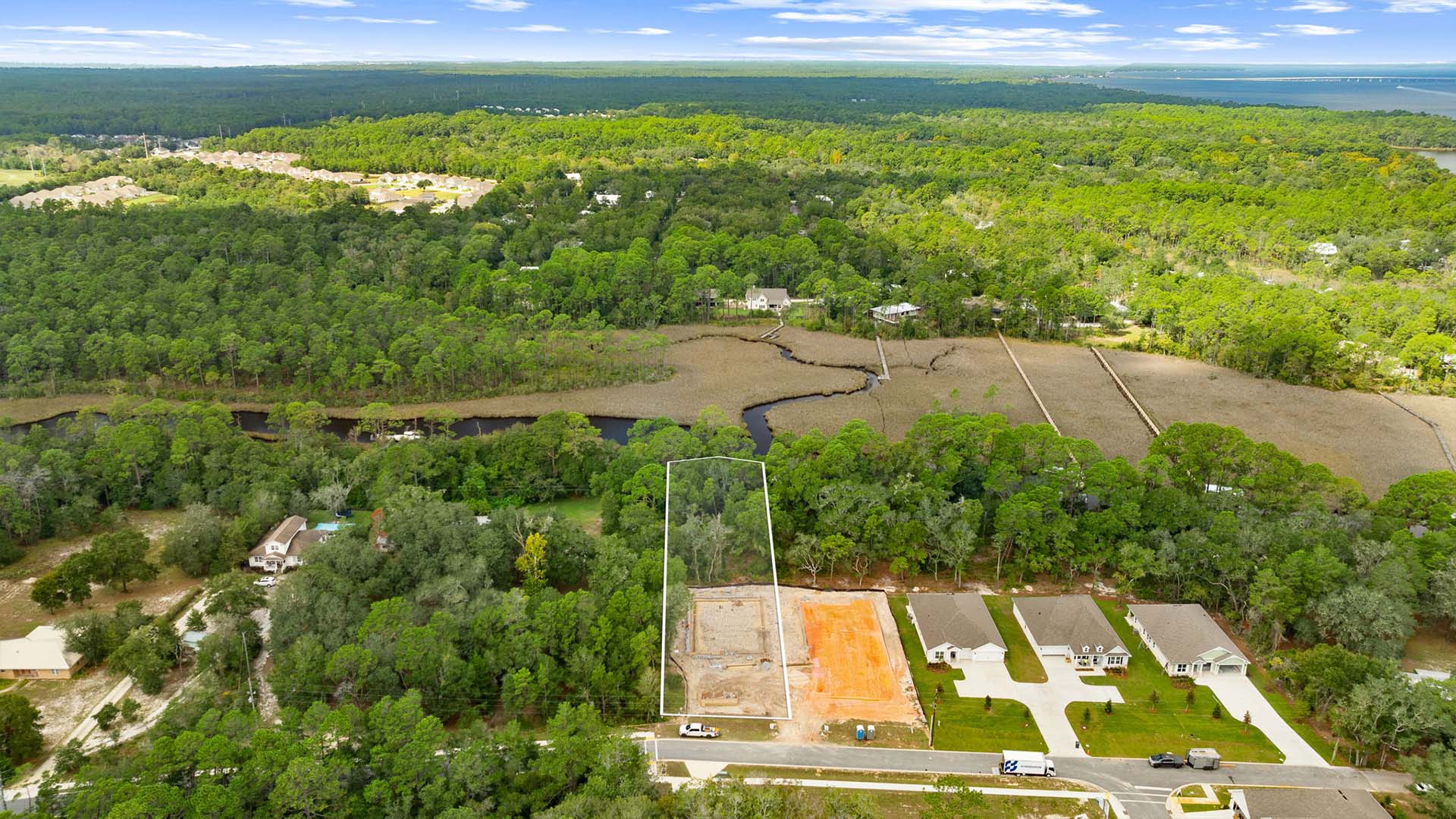 Lot 05 features the Camden floor plan and is located at 739 Old Ferry Road